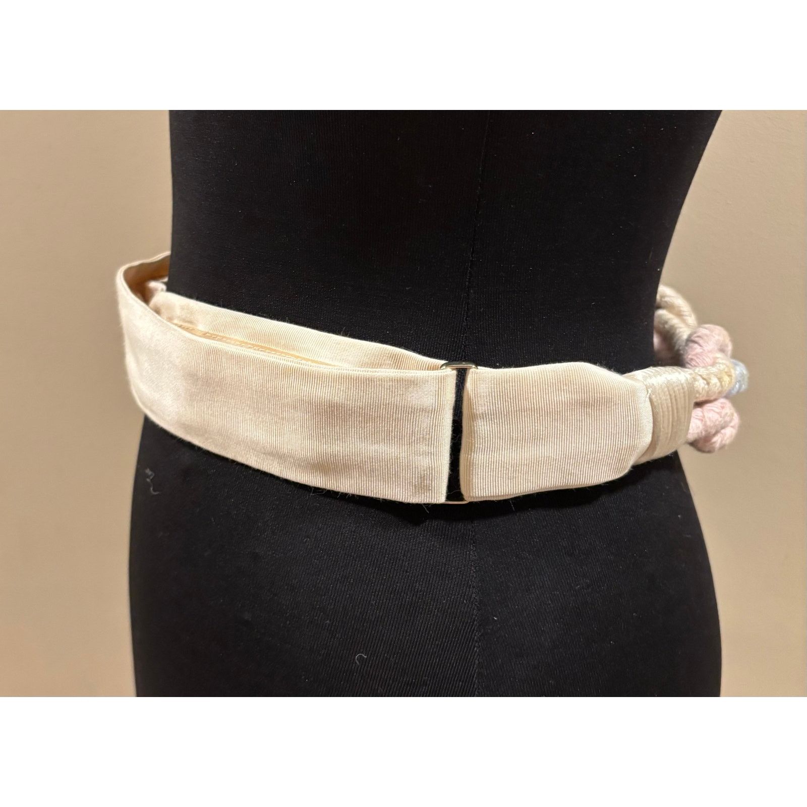 Vintage Vintage Carolyn Tanner Designs Braided Belt Pink Blue 38" Size ONE SIZE - 3 Thumbnail
