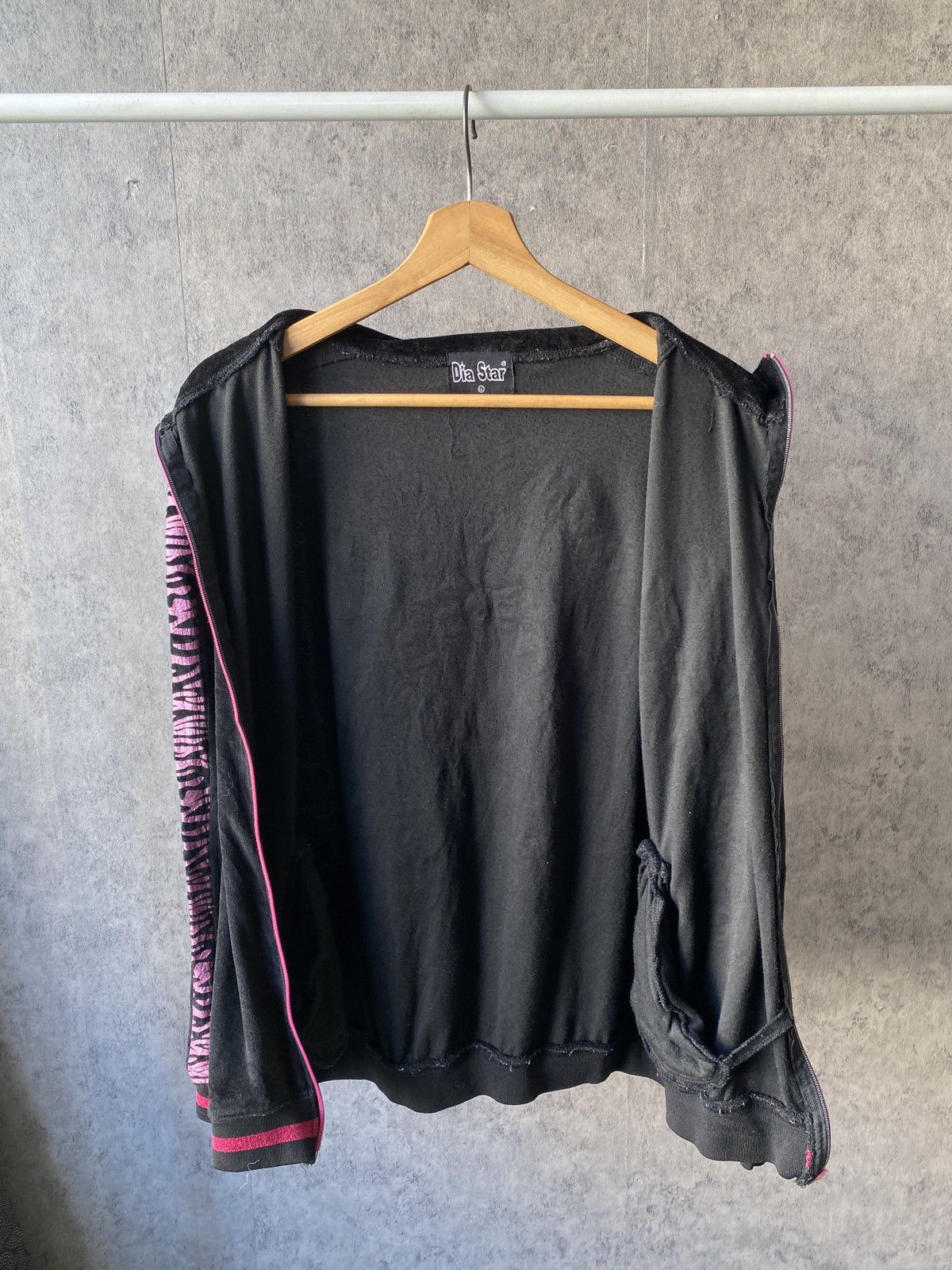 Japanese Brand Dia Star Y2K Design Skull Velvet Zipper Jacket Size US L / EU 52-54 / 3 - 10 Thumbnail