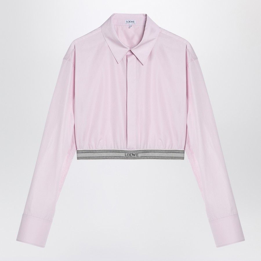 o1d2blof0824 Short Cotton Shirt in Light Pink