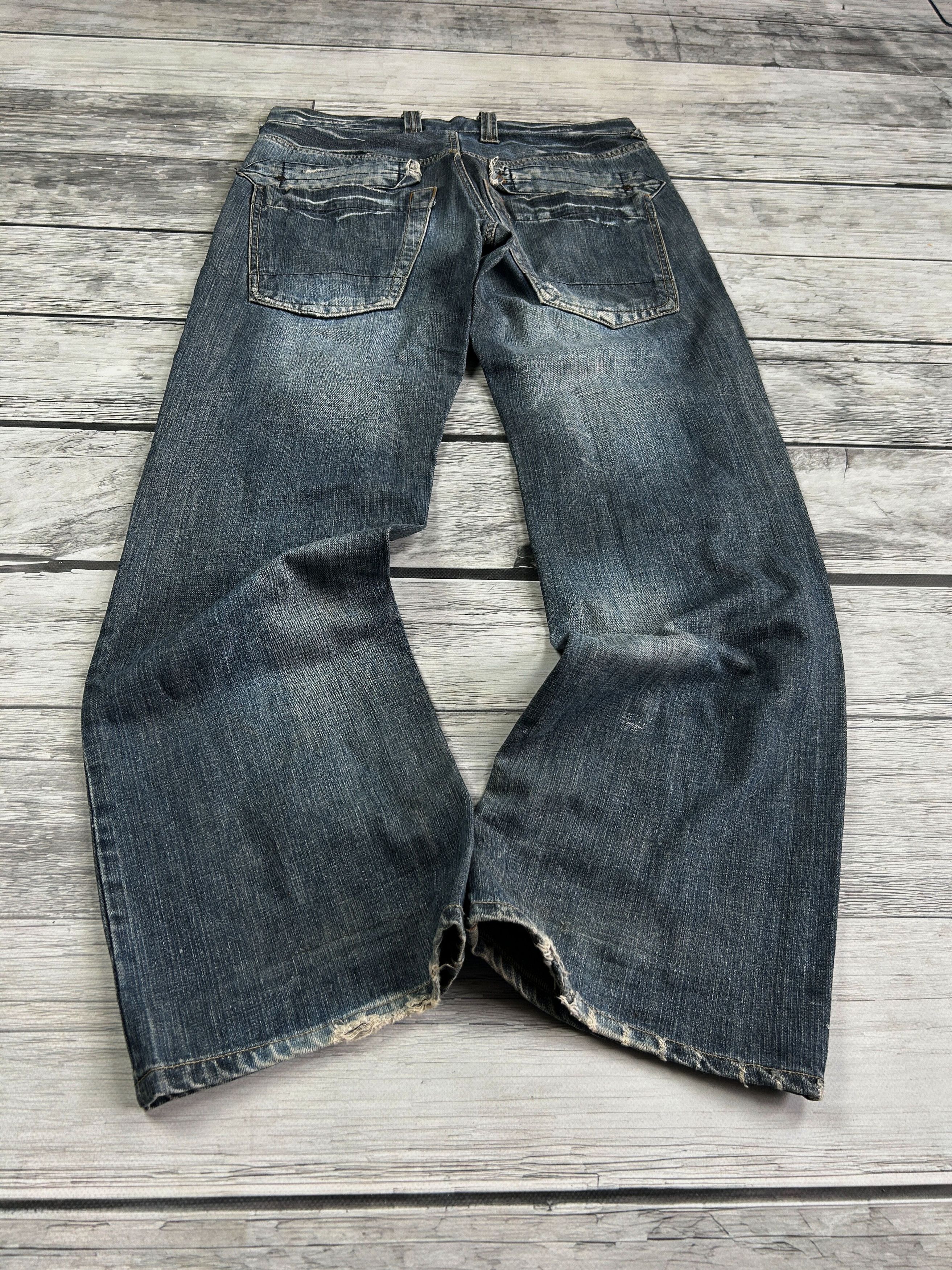 Japanese Brand 💥 JUNYA WATANABE BALENCIAGA STYLE DISTRESSED JEANS Size US 32 / EU 48 - 2 Thumbnail