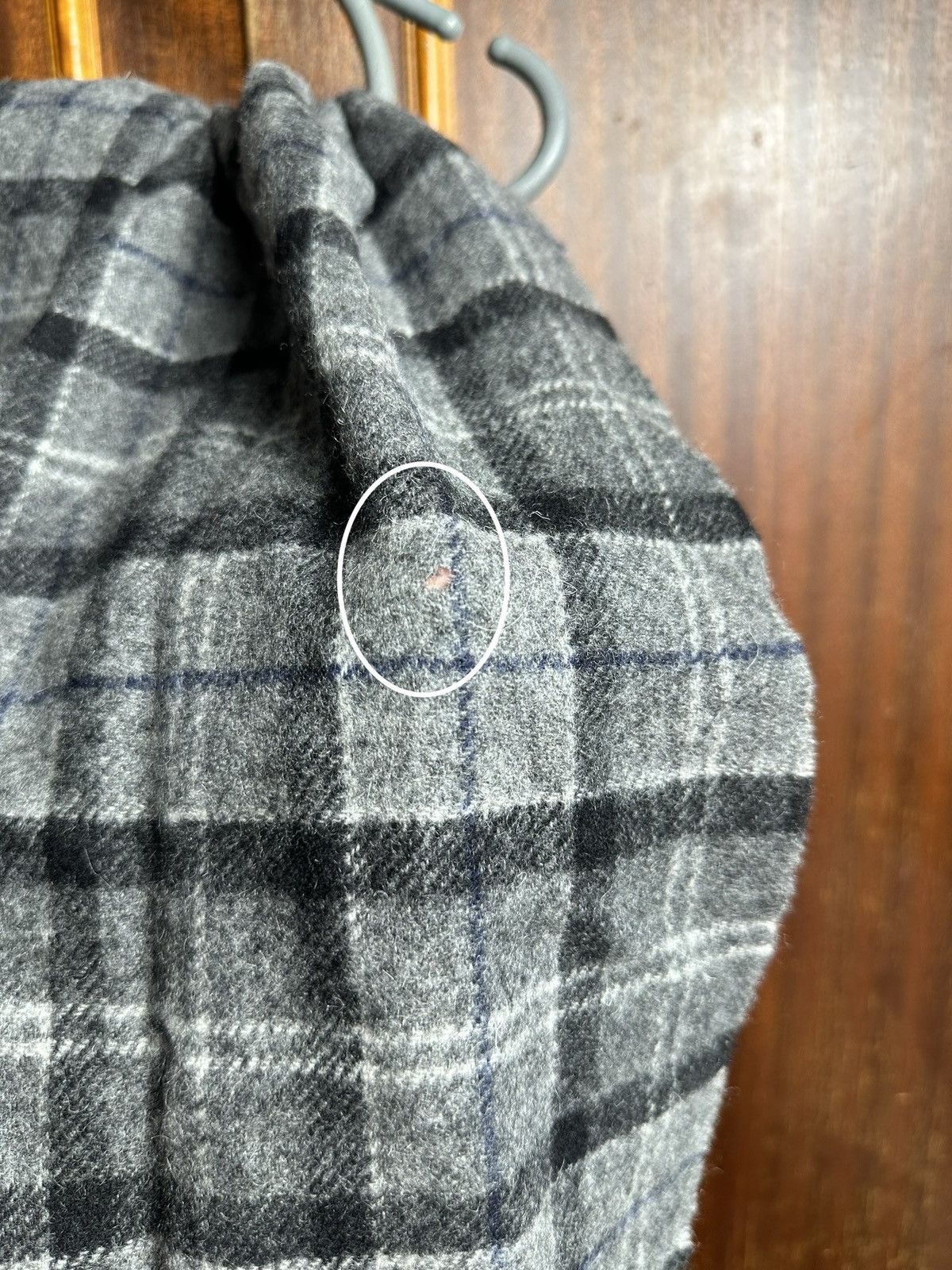 Barbour × Vintage Vintage Barbour Wool 90s Checkered Plaid Flannel Scarf Size ONE SIZE - 2 Thumbnail