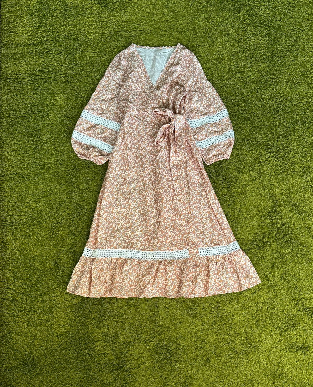 🍑 Maje oldmoney style linen blend floral pattern dress