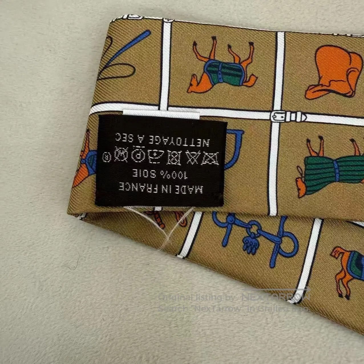 Hermes Hermes Horse Motif Twilly Scarf. Size ONE SIZE - 1 Thumbnail