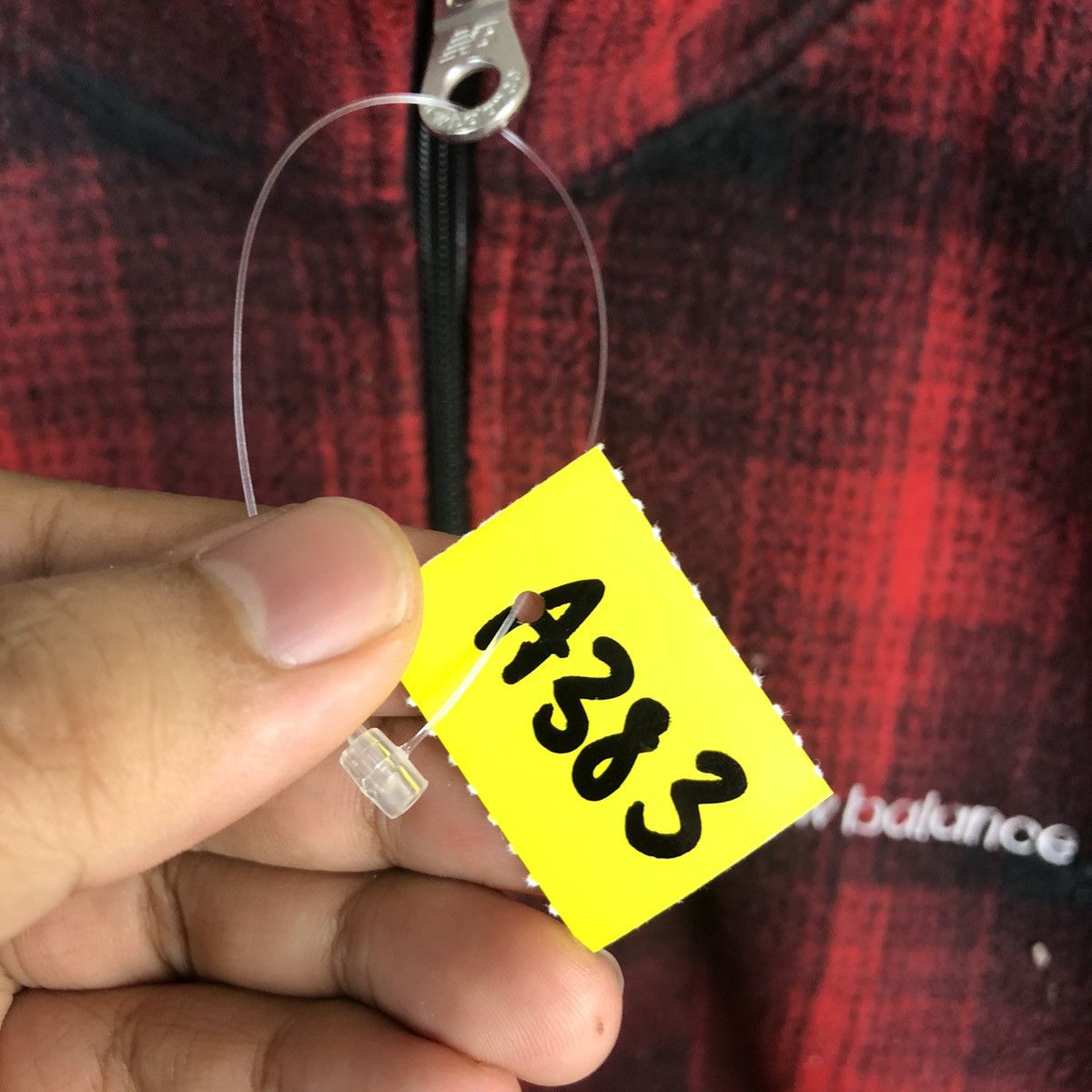 New Balance × Vintage New Balance Red Checkred Sweatshirt #A383 Size US M / EU 48-50 / 2 - 11 Thumbnail