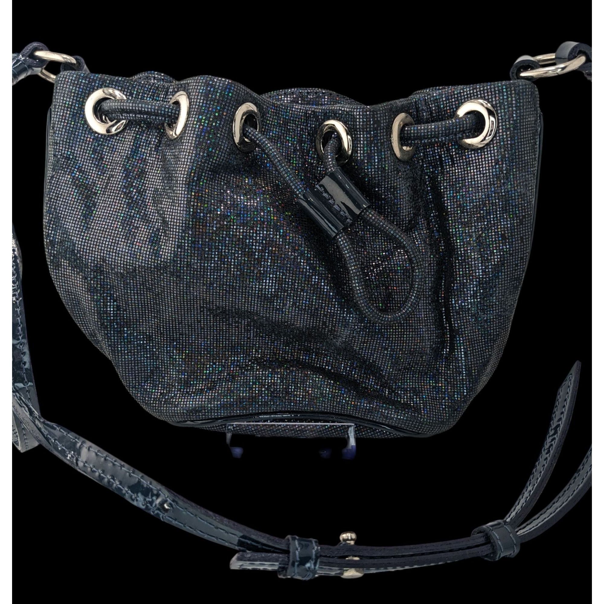 Other De Maria Navy Prismatic Mini Bucket Bag With Adjustable Stra Size ONE SIZE - 1 Thumbnail