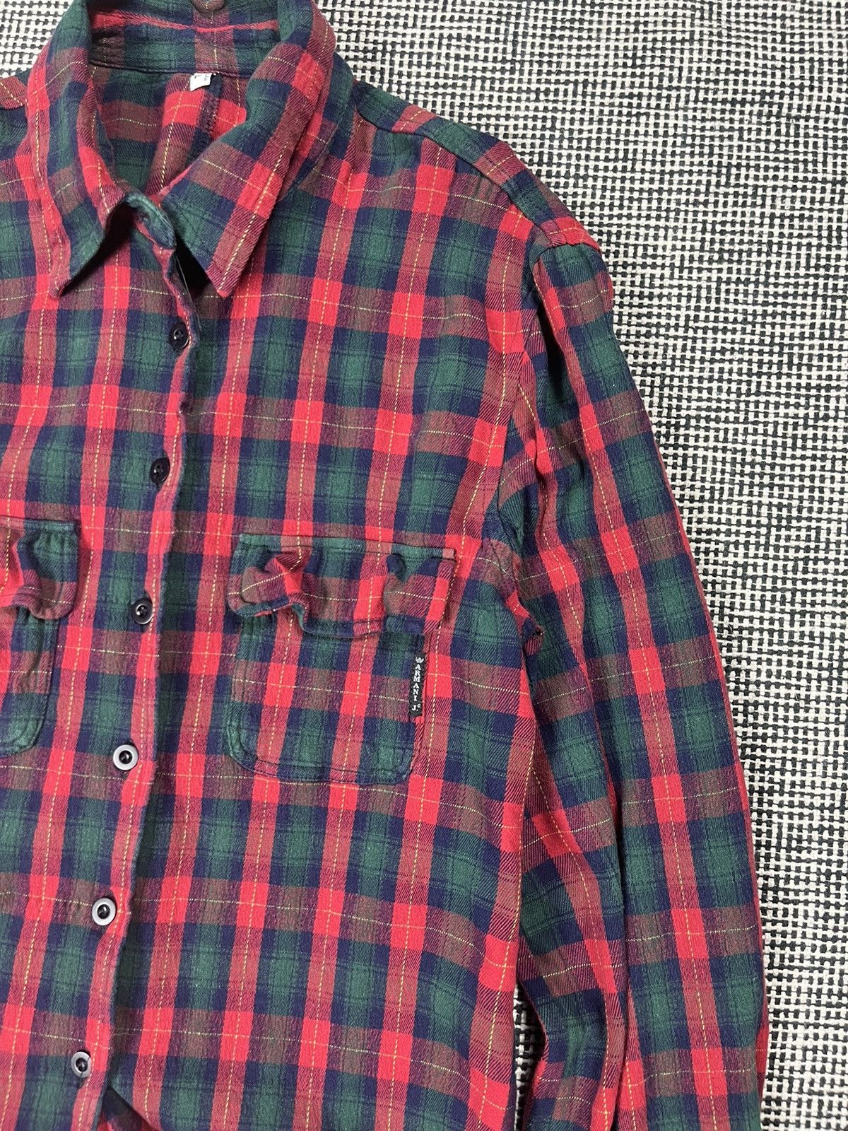 Armani × Giorgio Armani × Vintage vintage 80s/90s Armani jeans tartan plaid button up shirt Size L / US 10 / IT 46 - 5 Thumbnail