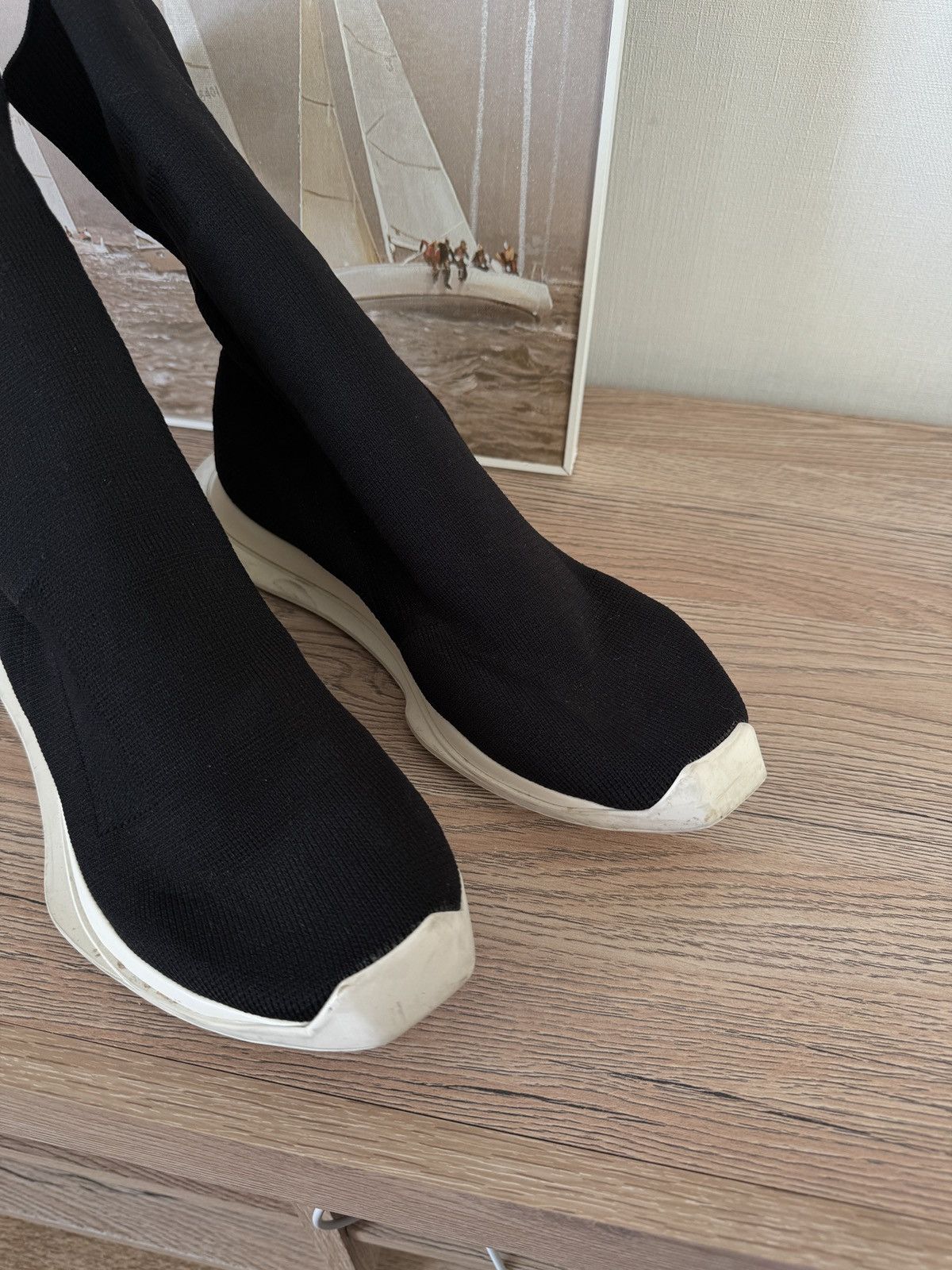 Rick Owens Rick Owens Drkshdw High Socks Sneakers Size US 7 / IT 37 - 5 Thumbnail