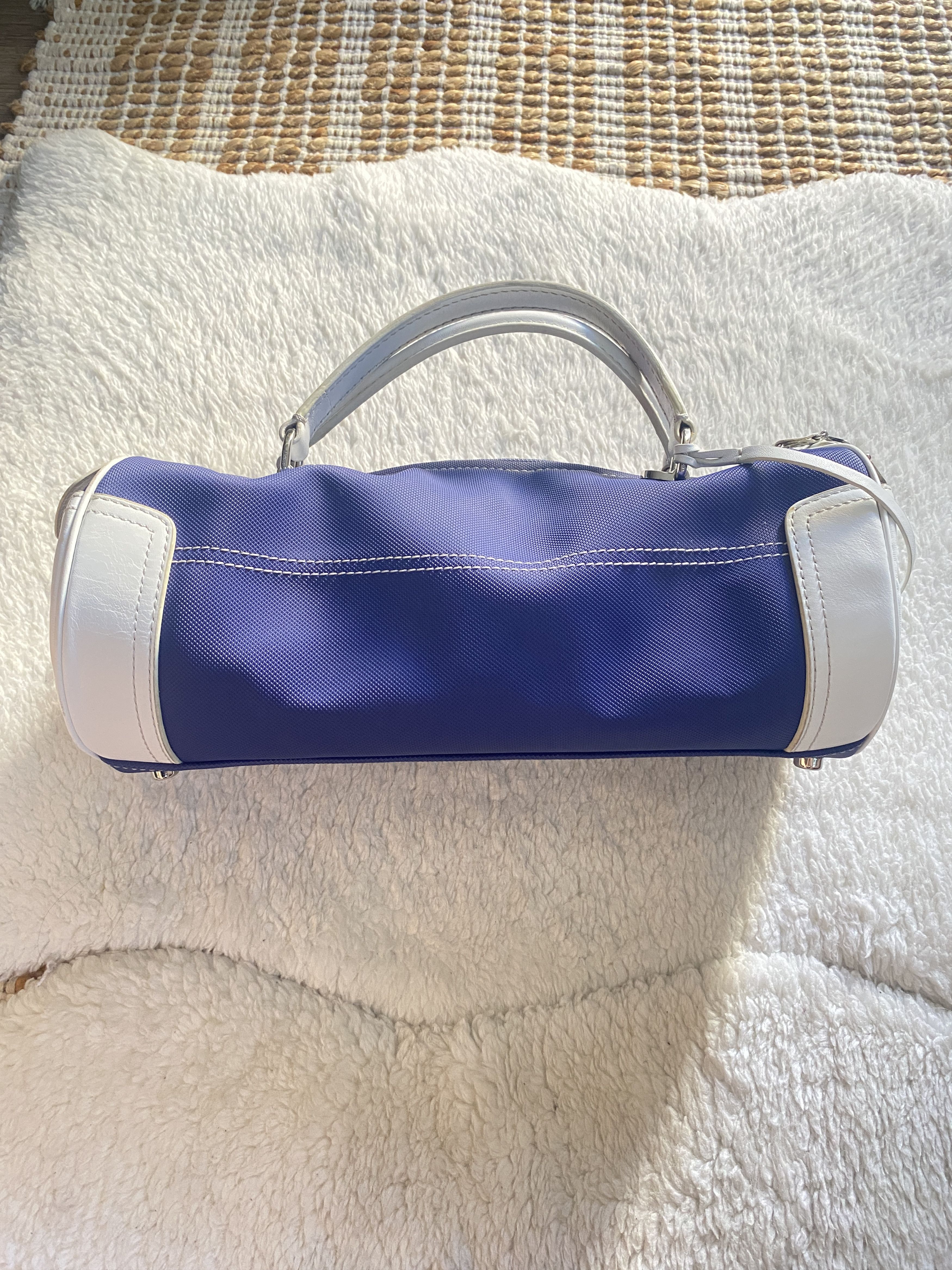 Lacoste Rare Lacoste Barrel Bag – Navy & White PVC Size ONE SIZE - 5 Thumbnail