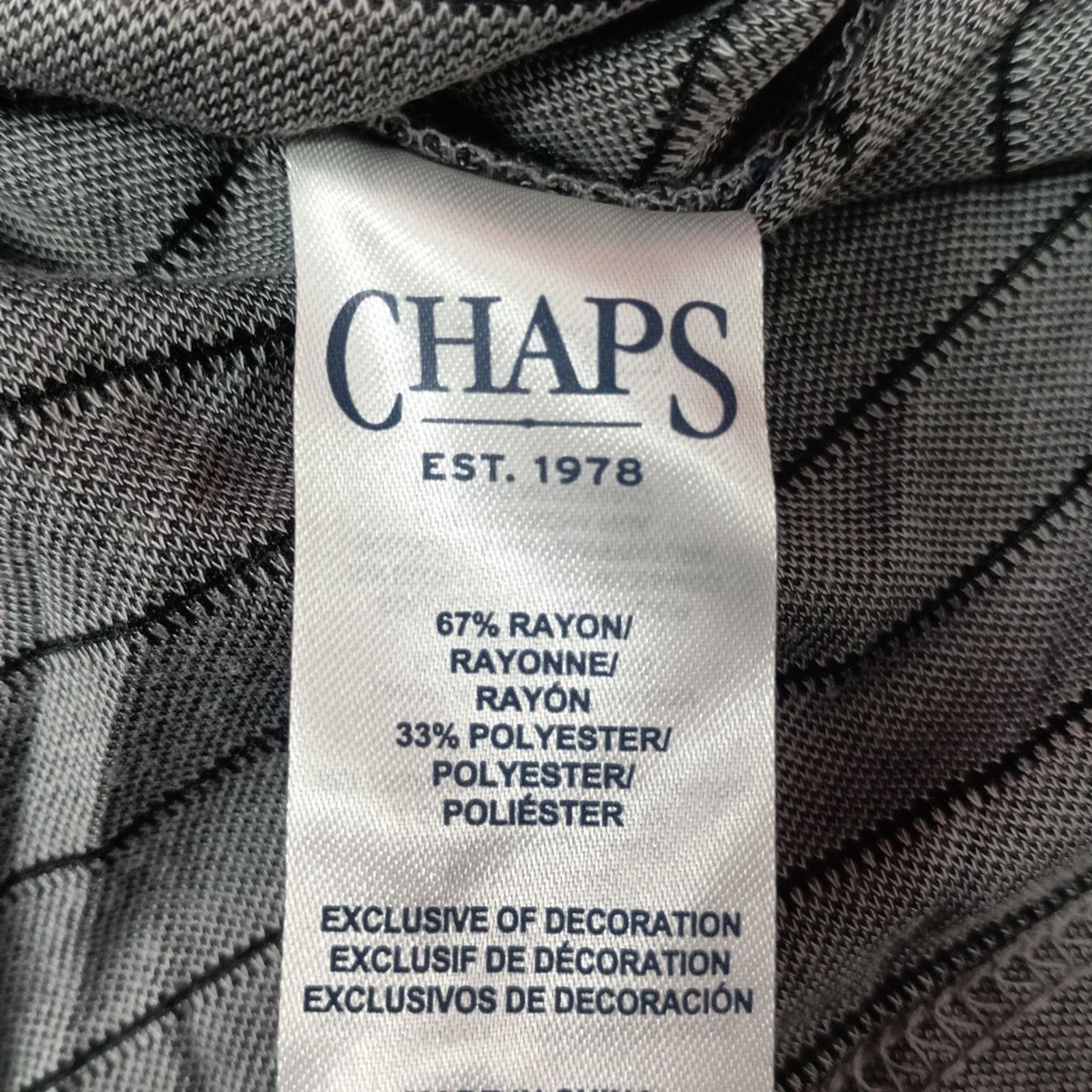 Chaps Chaps Milton Polo Shirt Men's M Medium Gray Seacoast Wash Size US M / EU 48-50 / 2 - 6 Thumbnail