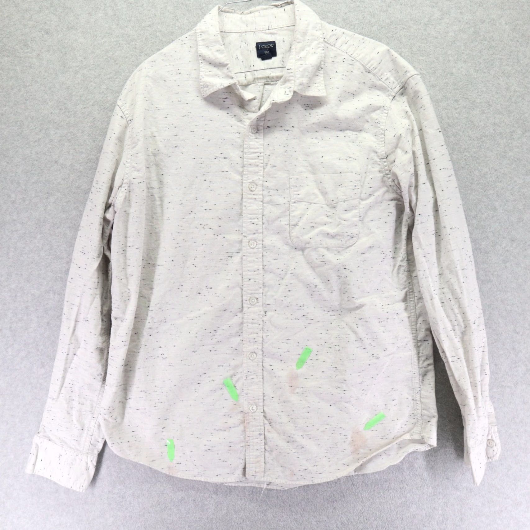 J.Crew J.CREW Shirt Mens XL Casual Pocket Button Up Light Gray Long Sleeve Size US XL / EU 56 / 4 - 2 Thumbnail