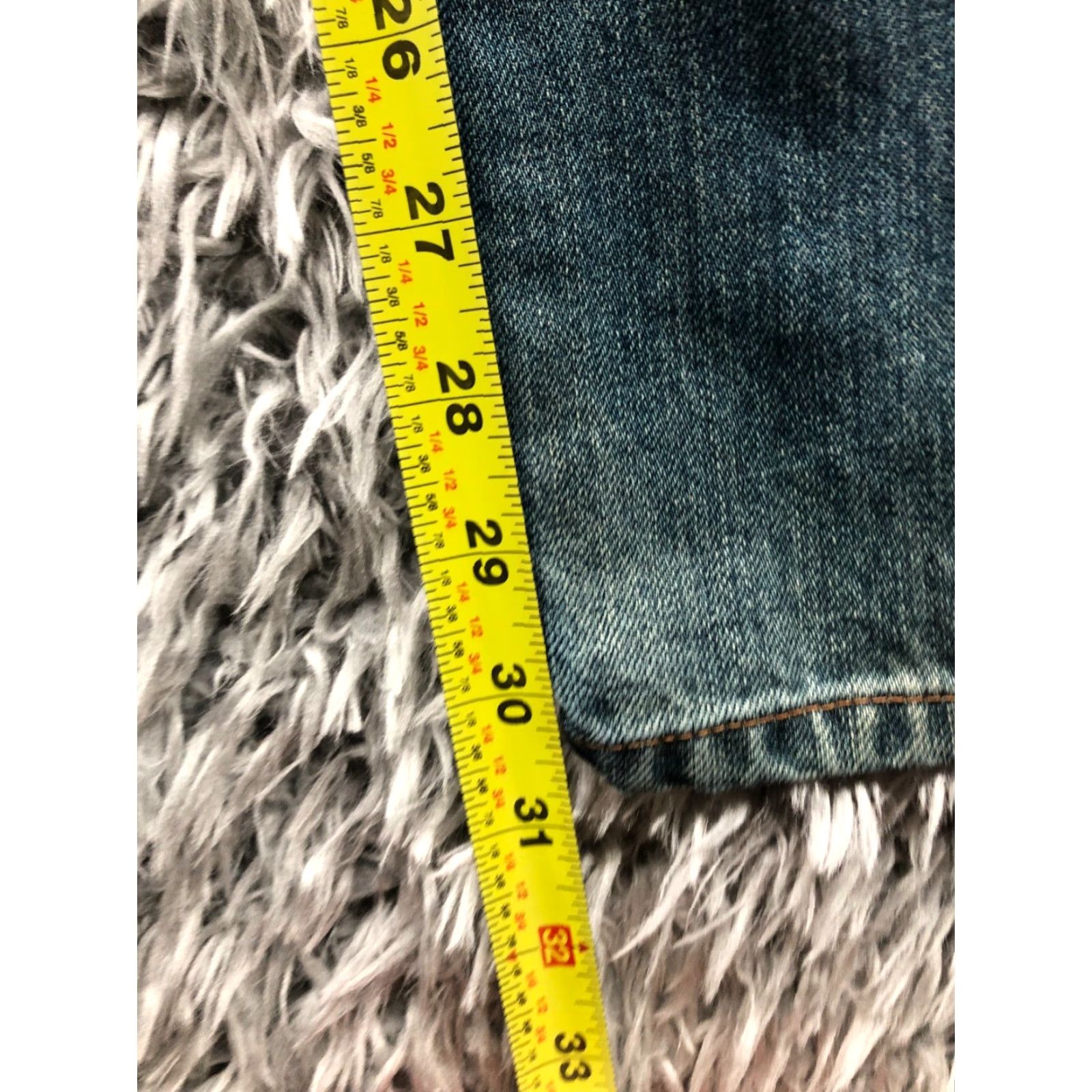 J.Crew J.Crew Jeans 36x32 Mens Mid Straight Blue Denim 5-Pocket Regular Belt Loops Medium Wash 36 Immutable Regular Fit Size US 36 / EU 52 - 3 Thumbnail