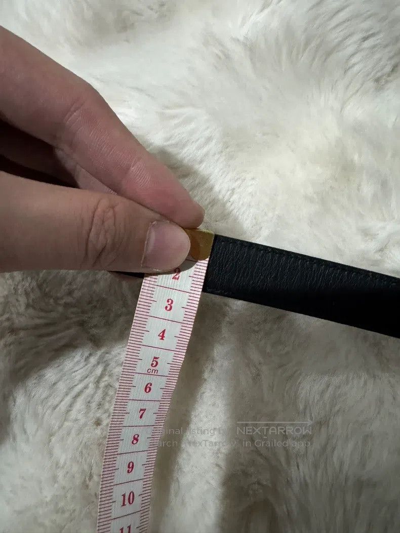 Saint Laurent Paris Saint Laurent Paris size 75 Black and Silver Logo Belt Size ONE SIZE - 7 Thumbnail