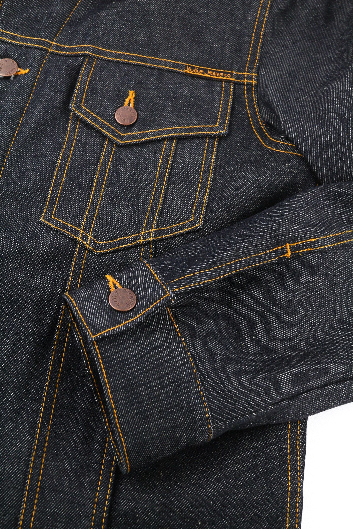 Nudie Jeans HELMUT M Blue Sherpa Lined Long Sleeve Denim Jacket 80812 Size US M / EU 48-50 / 2 - 6 Thumbnail