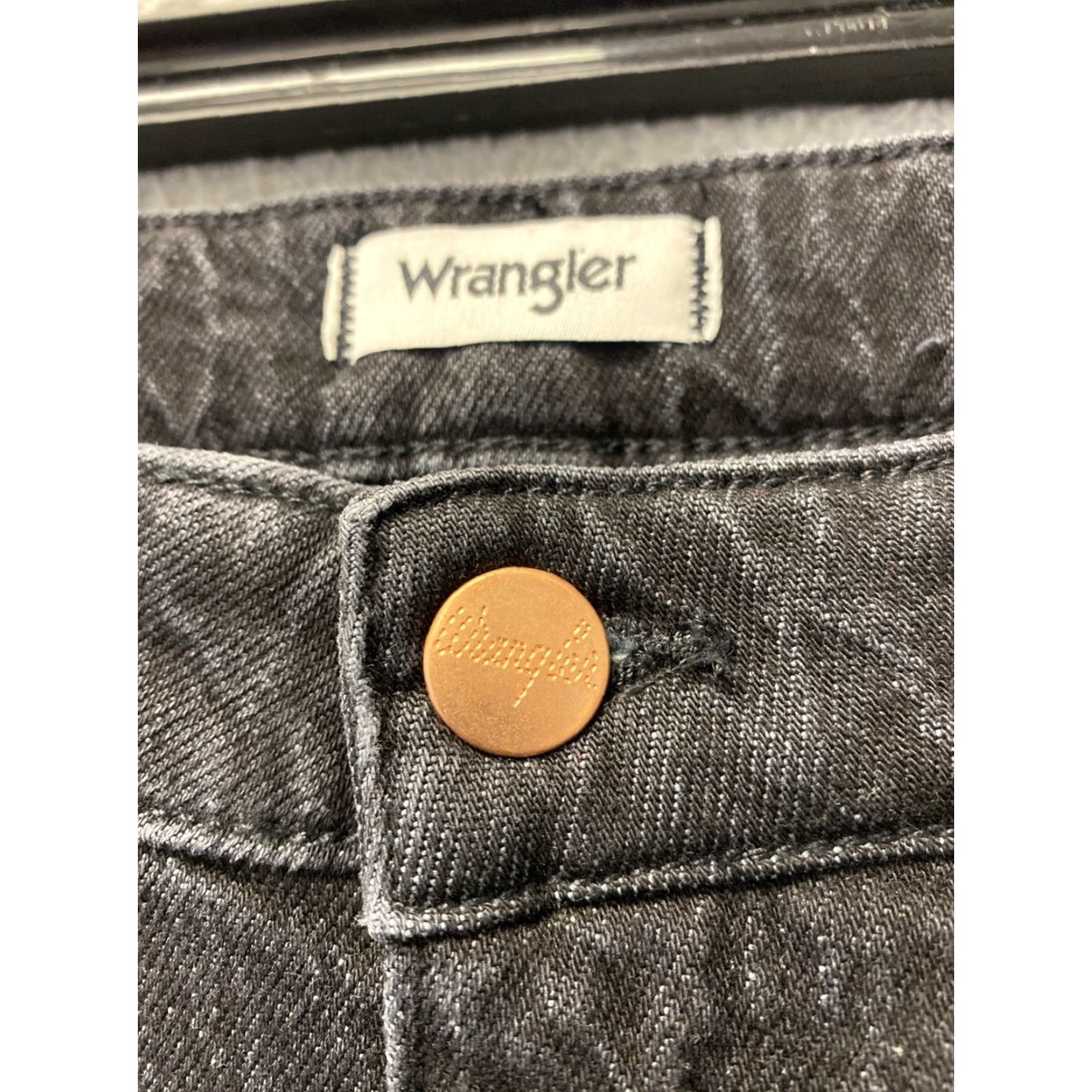 Wrangler WRANGLER High Rise Flare Jeans Rhinestone Black Women Size 36x34 Size 25" / US 0 / IT 36 - 3 Thumbnail