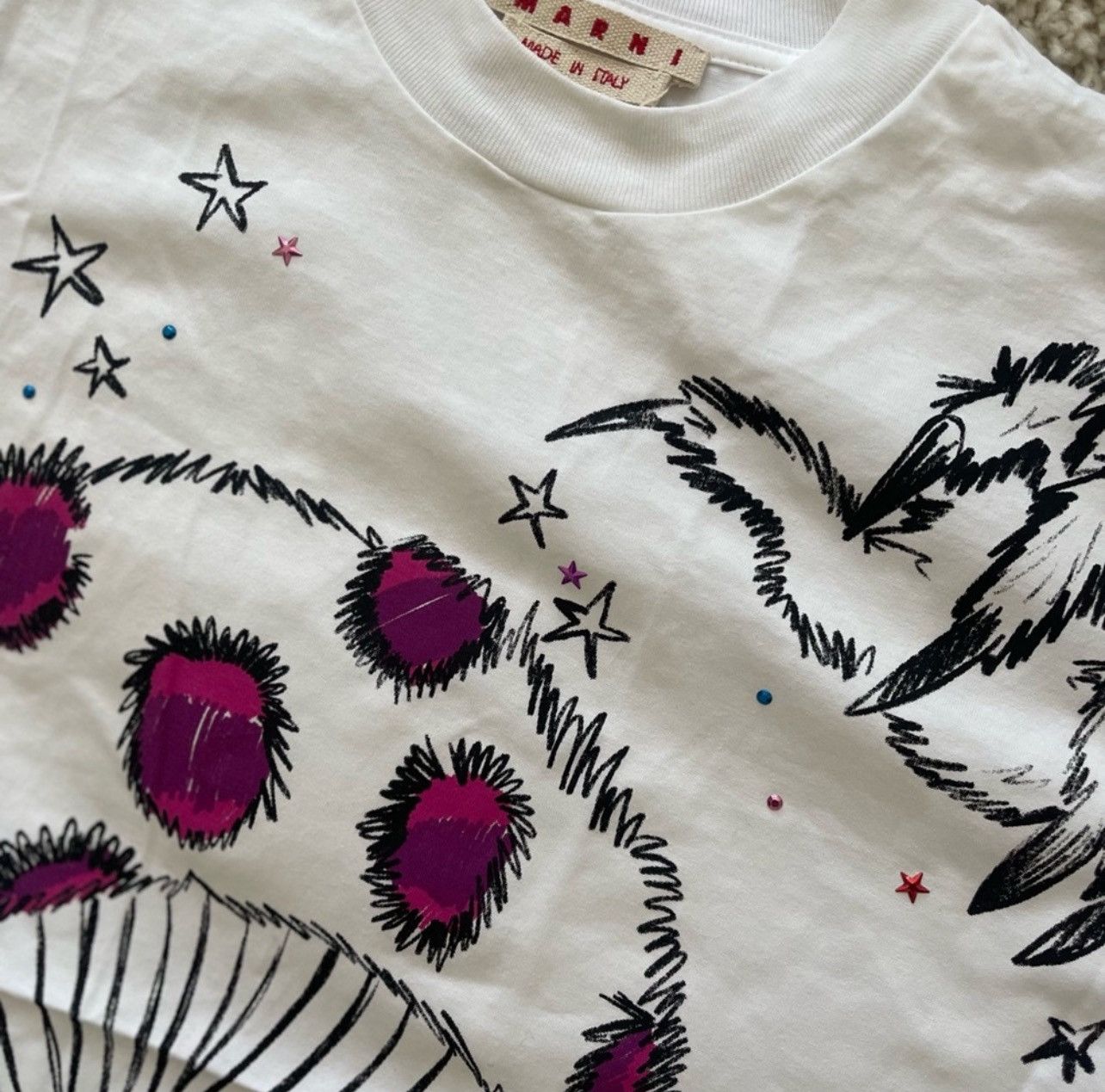 Marni Marni Exclusive Shroom Tee Size XS Size US M / EU 48-50 / 2 - 3 Thumbnail