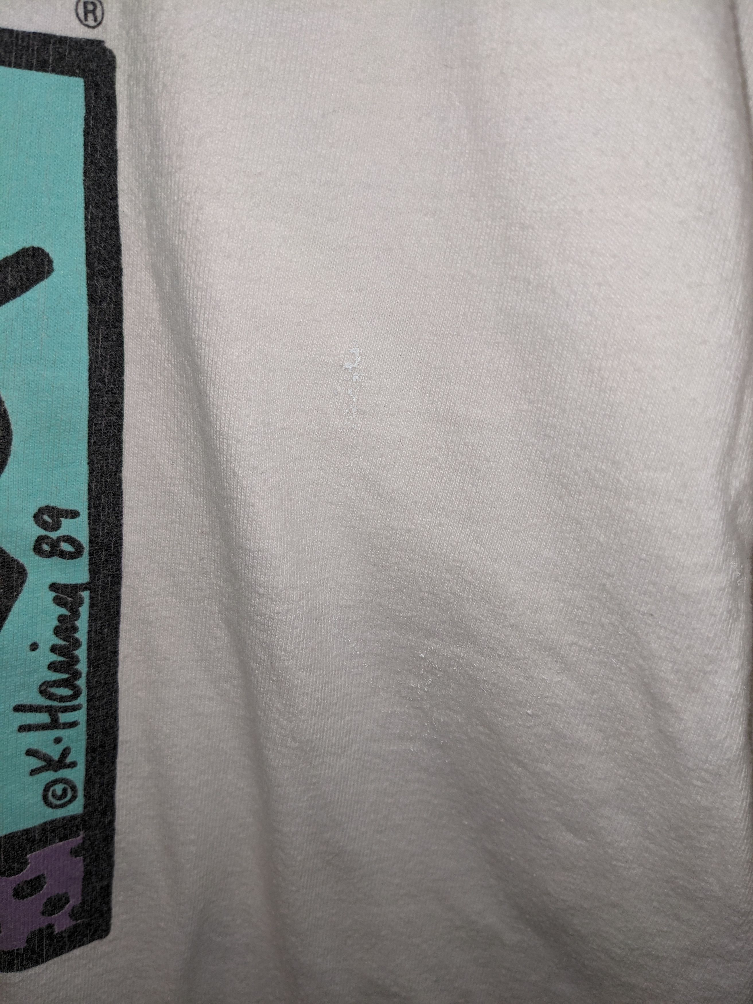 Keith Haring × Vintage Vintage 1989 Keith Haring Best Buddies ORIGINAL XL T-Shirt Size US XL / EU 56 / 4 - 9 Thumbnail