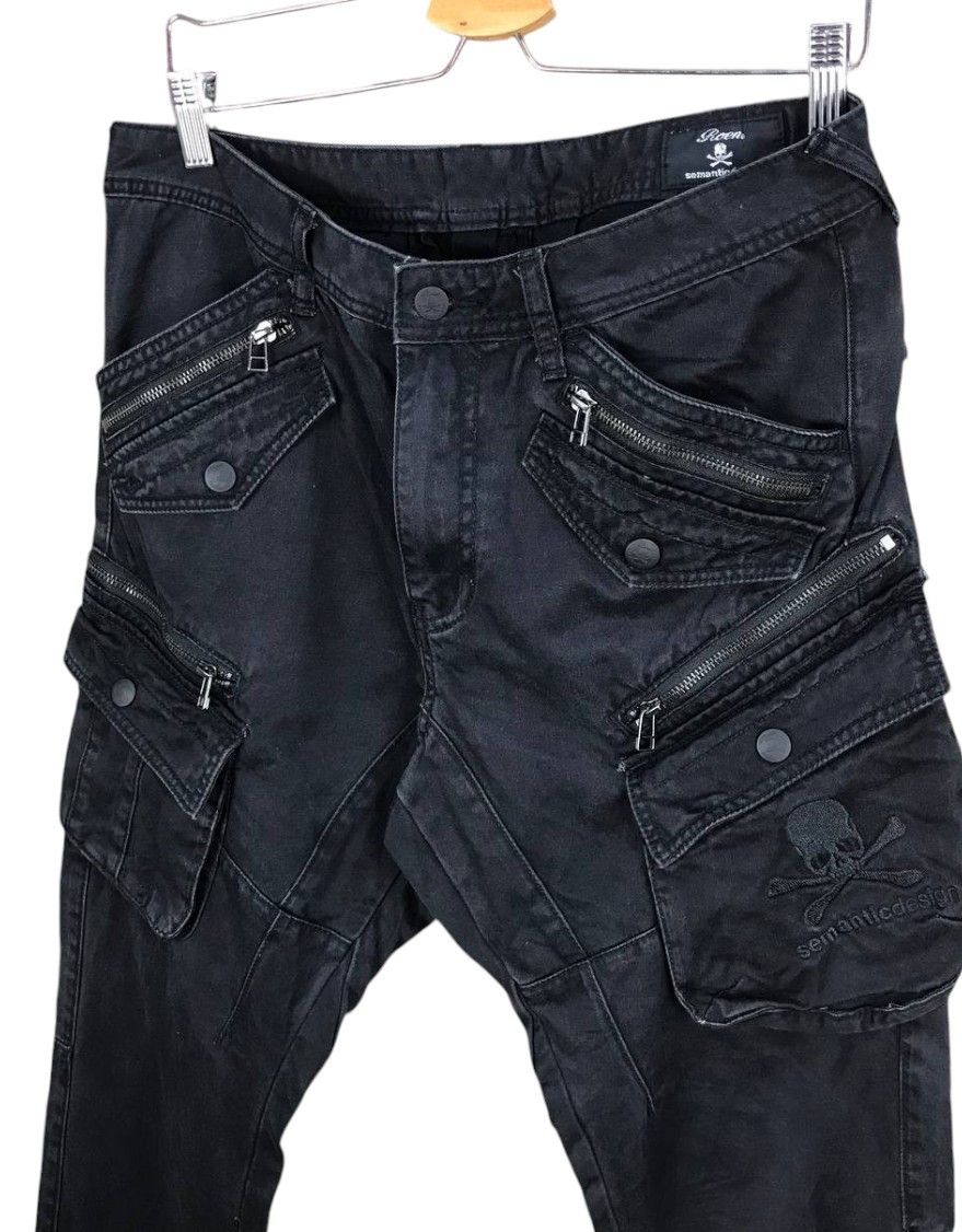 Mastermind Japan × Roen × semanticdesign RARE ROEN X SEMANTIC MASTERMIND SKULL FADED BLACK CARGO Size US 31 - 4 Thumbnail