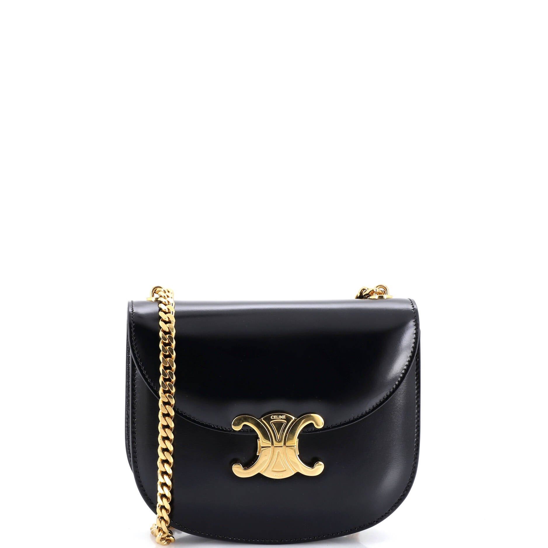 Celine Triomphe Besace Clea Chain Flap Bag Size ONE SIZE - 1 Thumbnail