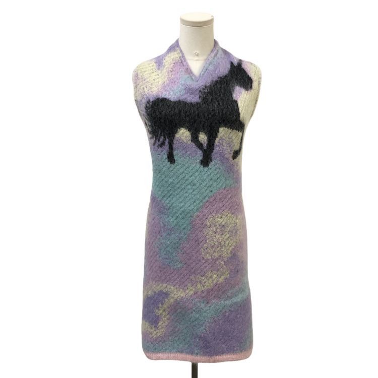 Loewe Loewe Horse Print Knit Midi Dress Size S Size S / US 4 / IT 40 - 1 Thumbnail