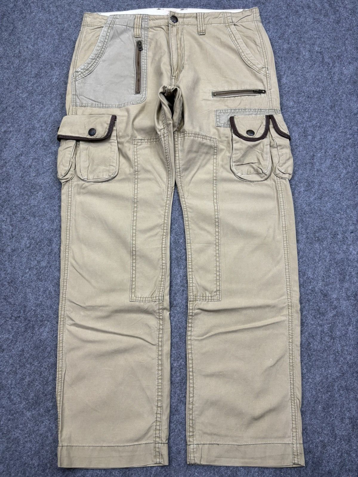 Edwin EDWIN Very Rare Multipockets Two Tones USMC Cargo Pant F808 Size US 35 - 15 Thumbnail