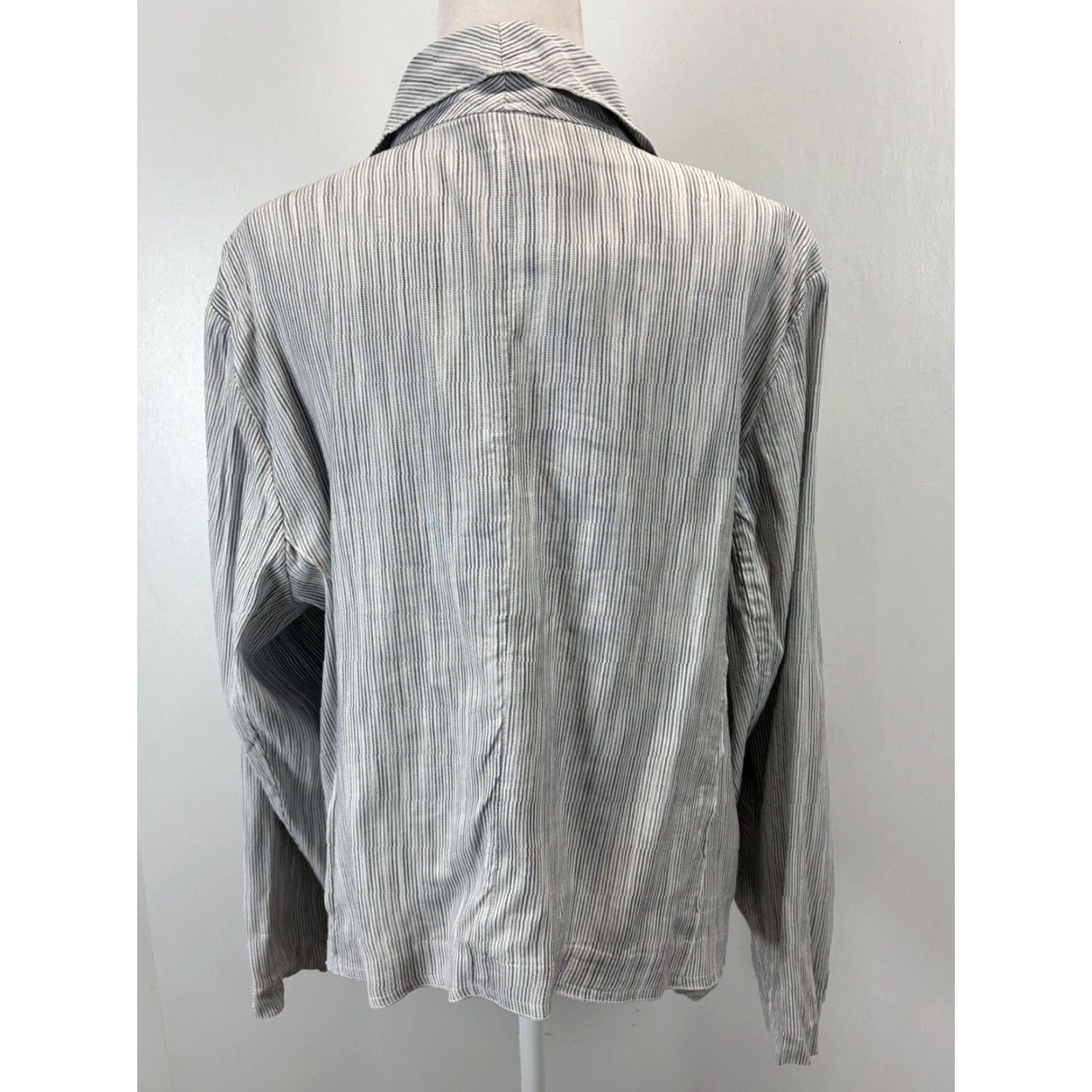 Vintage Lane Bryant Waterfall Jacket 22 Plus Striped Stretch Women’s Size 3XL / US 20-22 - 4 Thumbnail