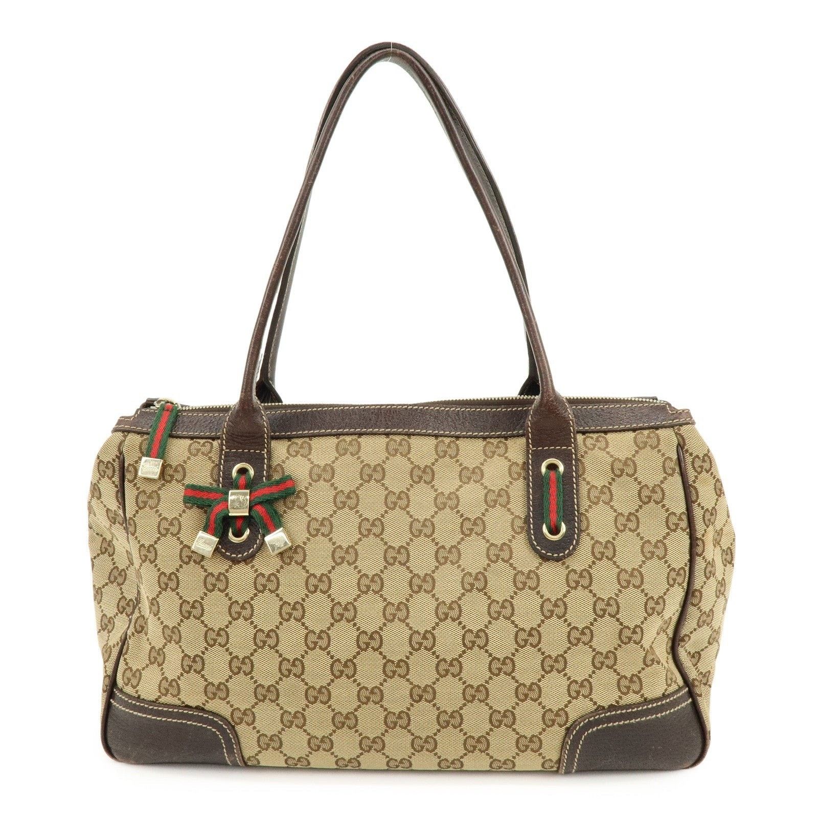 Gucci Gucci Princy GG Canvas Shoulder Bag Brown Size ONE SIZE - 1 Thumbnail