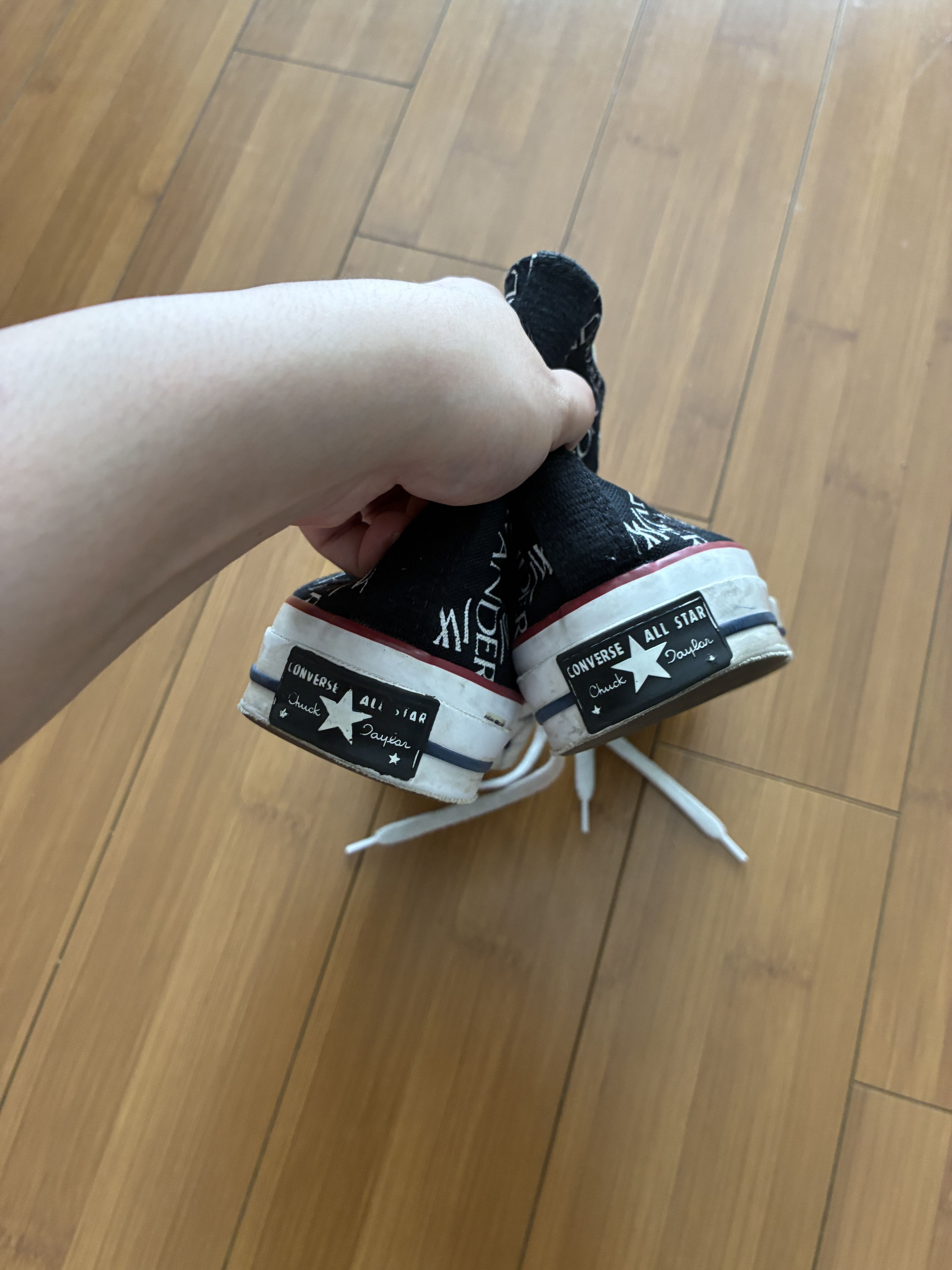 JW Anderson Converse JW Anderson All Star Hi Top Black US Women's 8.5 Size US 6.5 / EU 39-40 - 2 Thumbnail