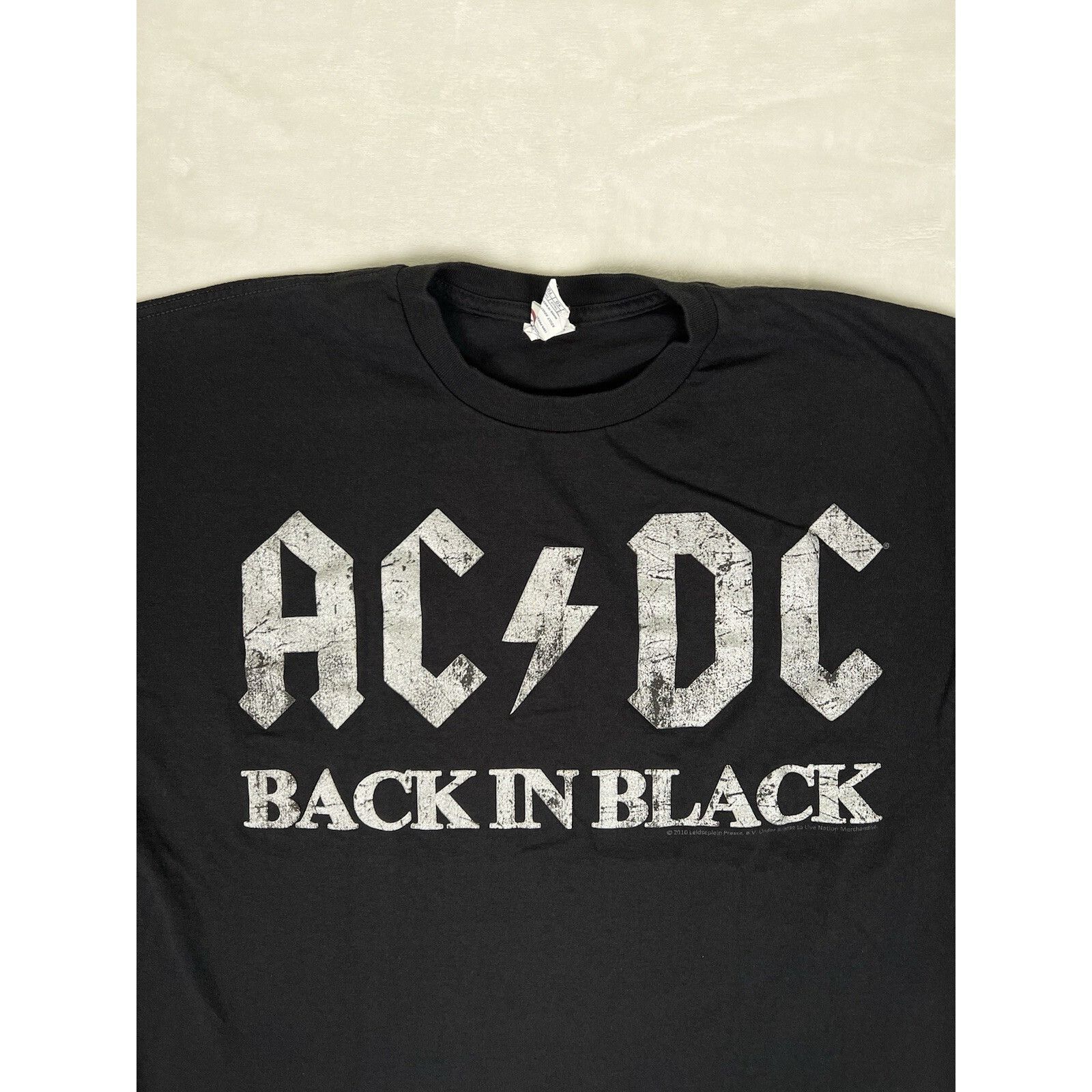 Delta Vintage AC/DC Back In Black T-Shirt Size XL Black Chrome Y2K Size US XL / EU 56 / 4 - 2 Thumbnail