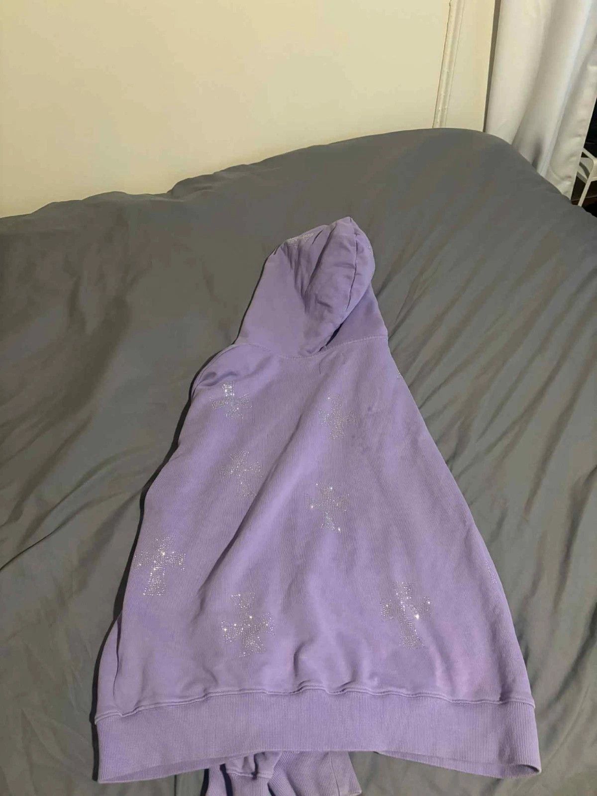 Unknown London Purple Rhinestone hoodie Size US XL / EU 56 / 4 - 2 Thumbnail