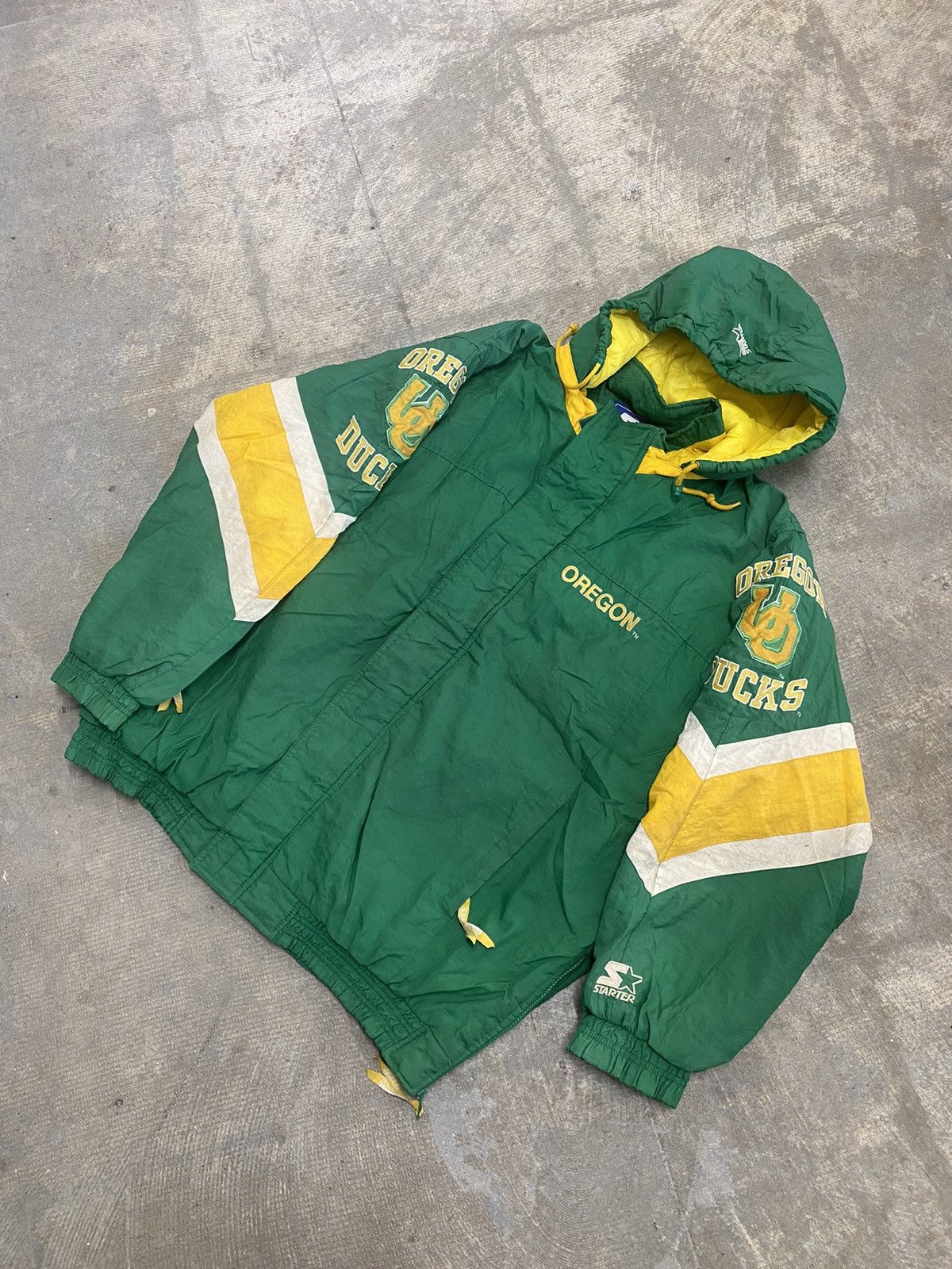 Vintage Starter University of popular Oregon Ducks Full Zip Jacket With Hood