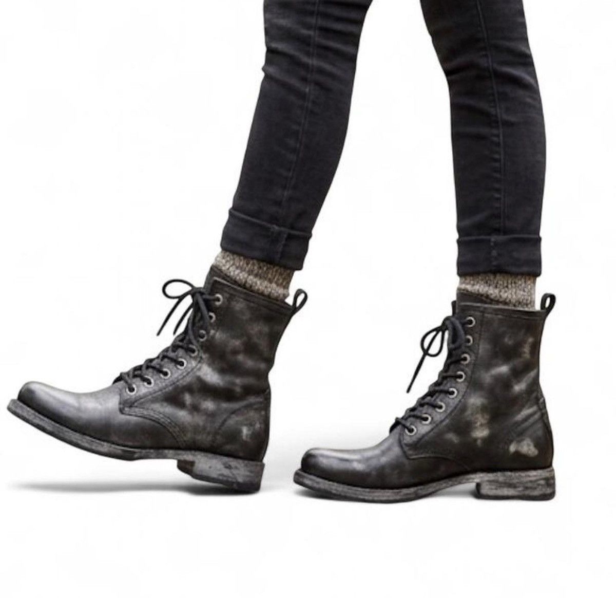 Frye $450 - Frye Black Leather Boots (Made in Mexico) | Size: 7 Size US 7 / IT 37 - 1 Thumbnail