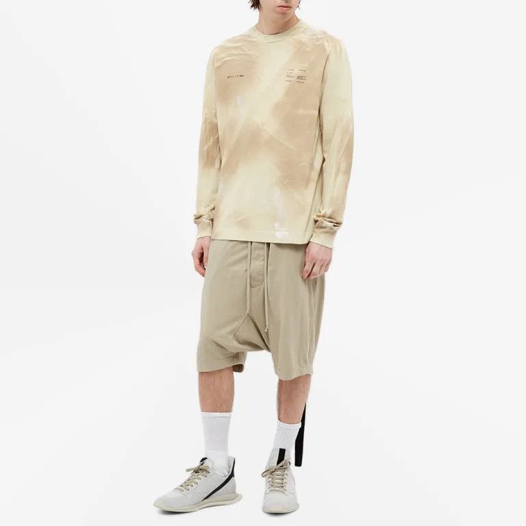 1017 ALYX 9SM Beige Tie Dye Double Logo Long Sleeve T-Shirt Size US S / EU 44-46 / 1 - 3 Thumbnail