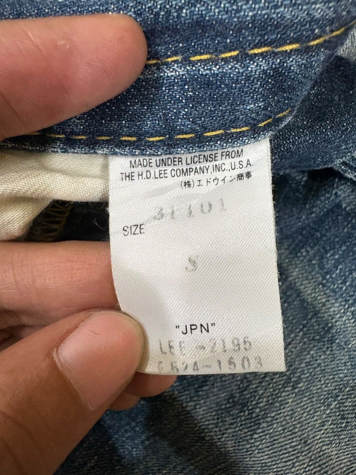 Lee Vintage Japanese Lee Union Made Mud Wash Distress Loose Jean Size US 29 - 9 Thumbnail