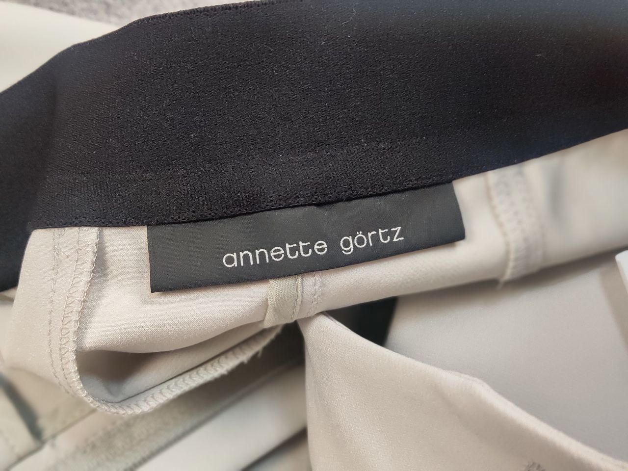 Annette Gortz Annette Görtz Nylon Blend Beige Classic Trouser Pants Size 30" / US 8 / IT 44 - 10 Thumbnail