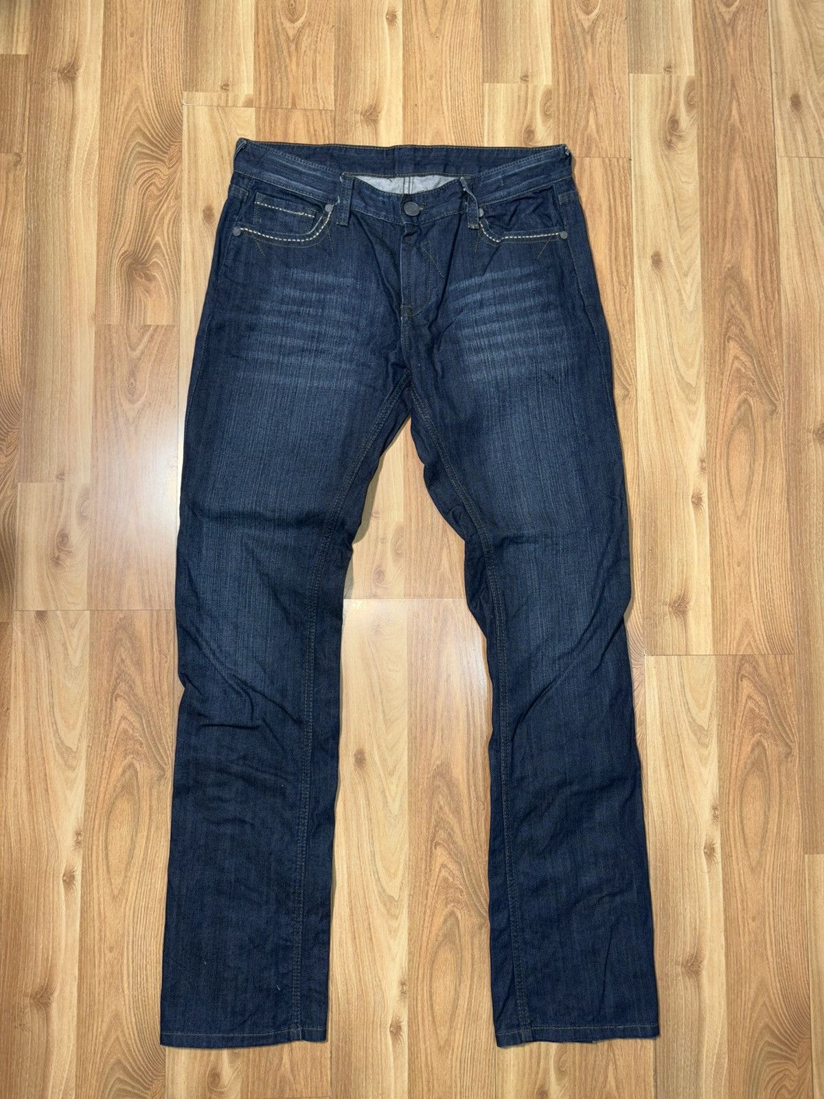 Lee VTG Lee Y2K Snap Button Convertible Flare Jeans Indigo Blue Size US 34 / EU 50 - 2 Thumbnail