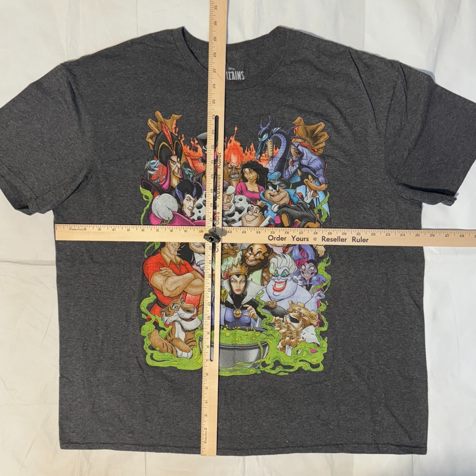 Disney Disney Villains Shirt 2XL Gray Big Graphic Print All Villain Size US XXL / EU 58 / 5 - 4 Thumbnail