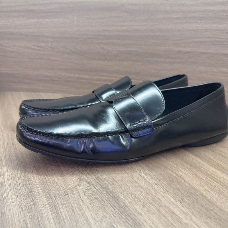 Louis Vuitton Louis Vuitton Black Slip-On Casual Shoes 0079 Size US 10.5 / EU 43-44 - 1 Thumbnail