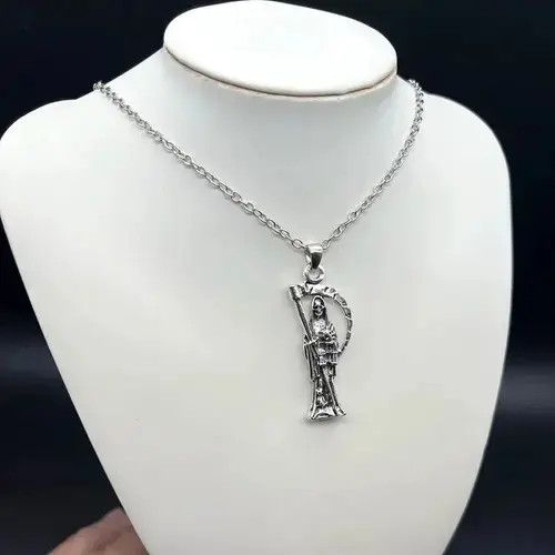Other Skeleton Grim Reaper Necklace Size ONE SIZE - 2 Thumbnail