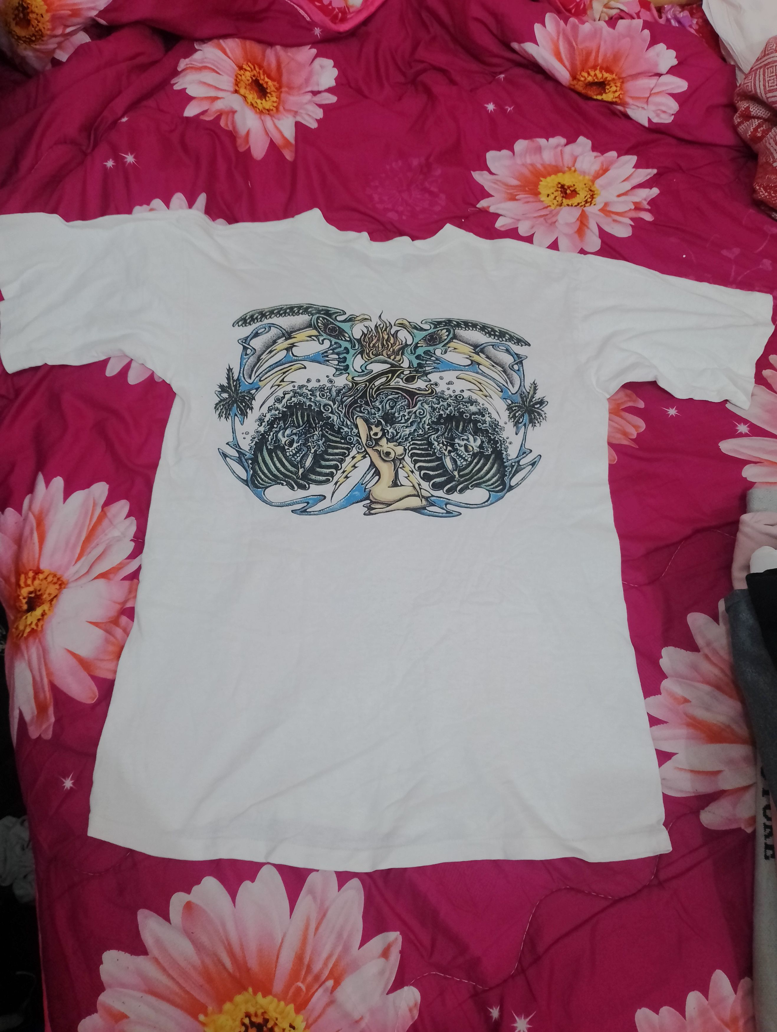 Rusty VIBTAGE RUSTY SKULL SURF TEE Y2K Size US M / EU 48-50 / 2 - 8 Thumbnail