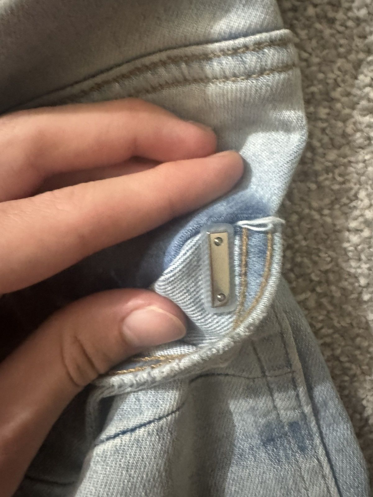 Amiri Light blue Amiri Jeans size 32 Amiri on side Size US 32 / EU 48 - 11 Thumbnail
