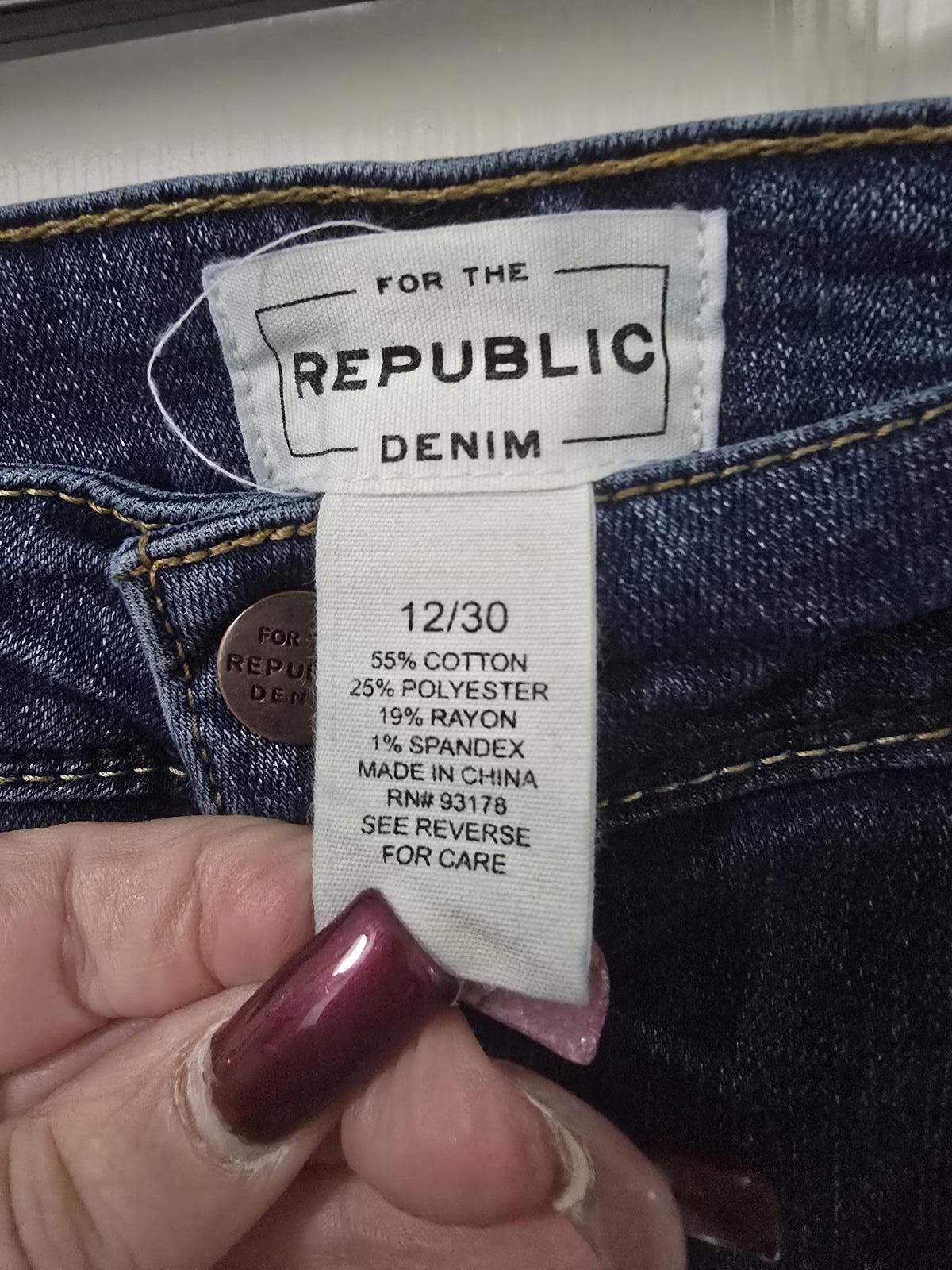 Other For The Republic Mid-Rise Skinny Ankle Jean size 12/30 Size 30" / US 8 / IT 44 - 5 Thumbnail