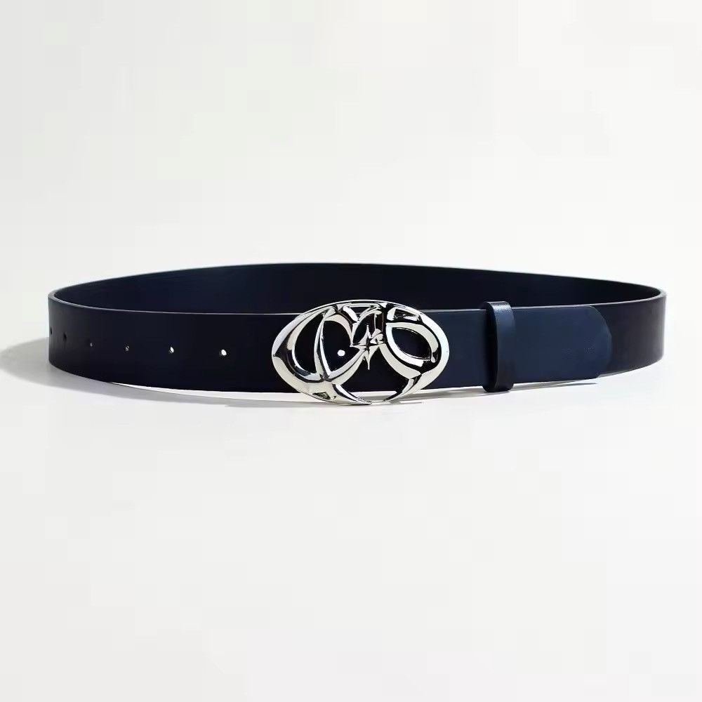 Japanese Brand chrome star futuristic emblem grunge emo belt Size ONE SIZE - 4 Thumbnail