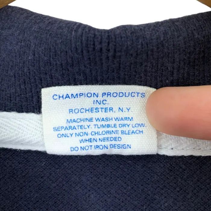 Champion Vintage CHAMPION x ST. FRANCIS COLLEGE Polo Tee Shirt Top Size L / US 10 / IT 46 - 6 Thumbnail