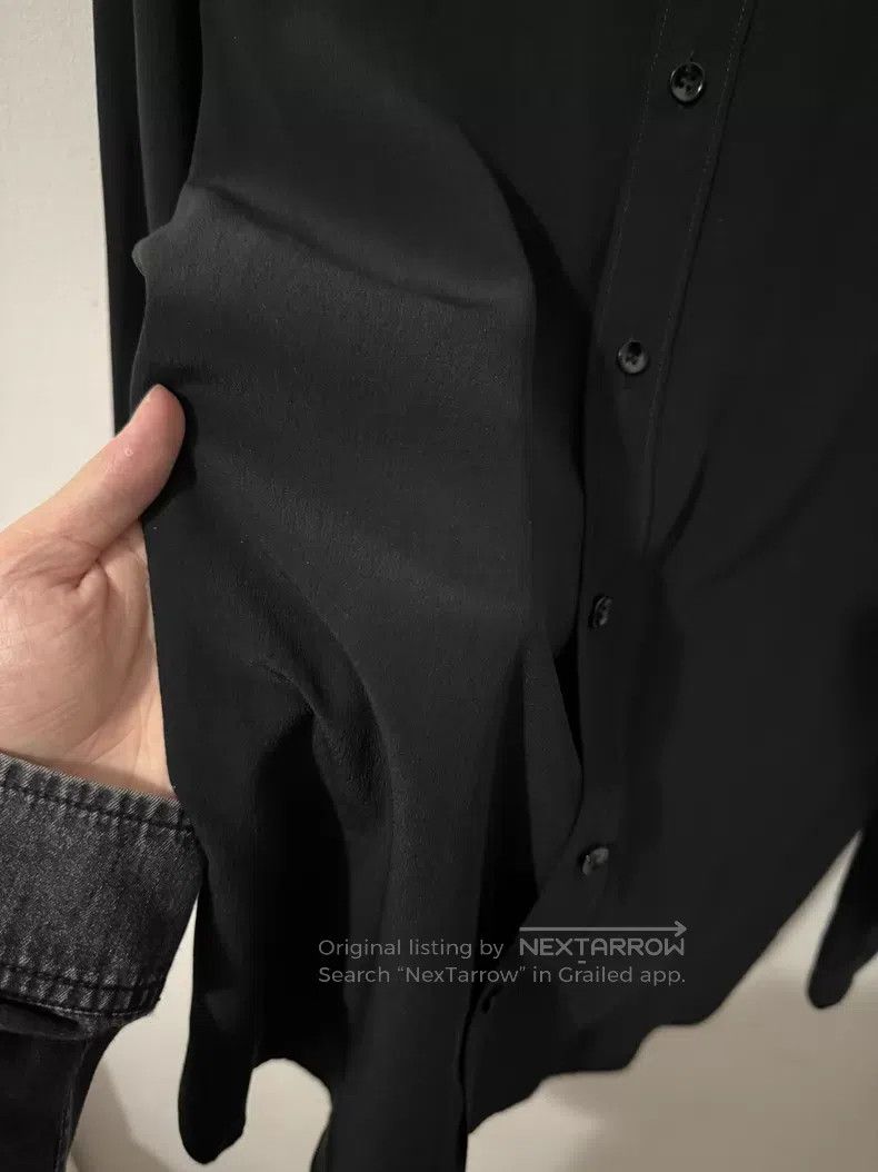 Saint Laurent Paris Saint Laurent Paris Matte Mulberry Silk Basic Black Samura Size M / US 6-8 / IT 42-44 - 4 Thumbnail