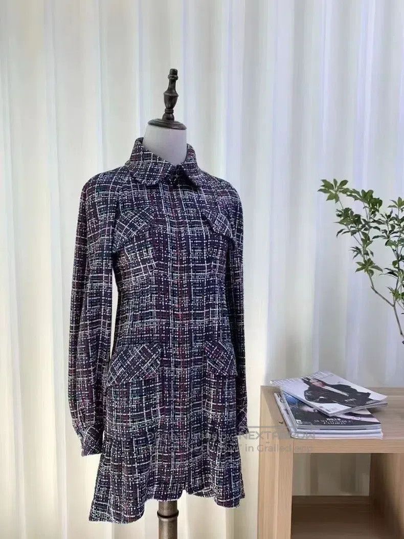 Other Chanel Classic thick tweed colour tweed long jacket Size XXS / US 00 / IT 34 - 8 Thumbnail