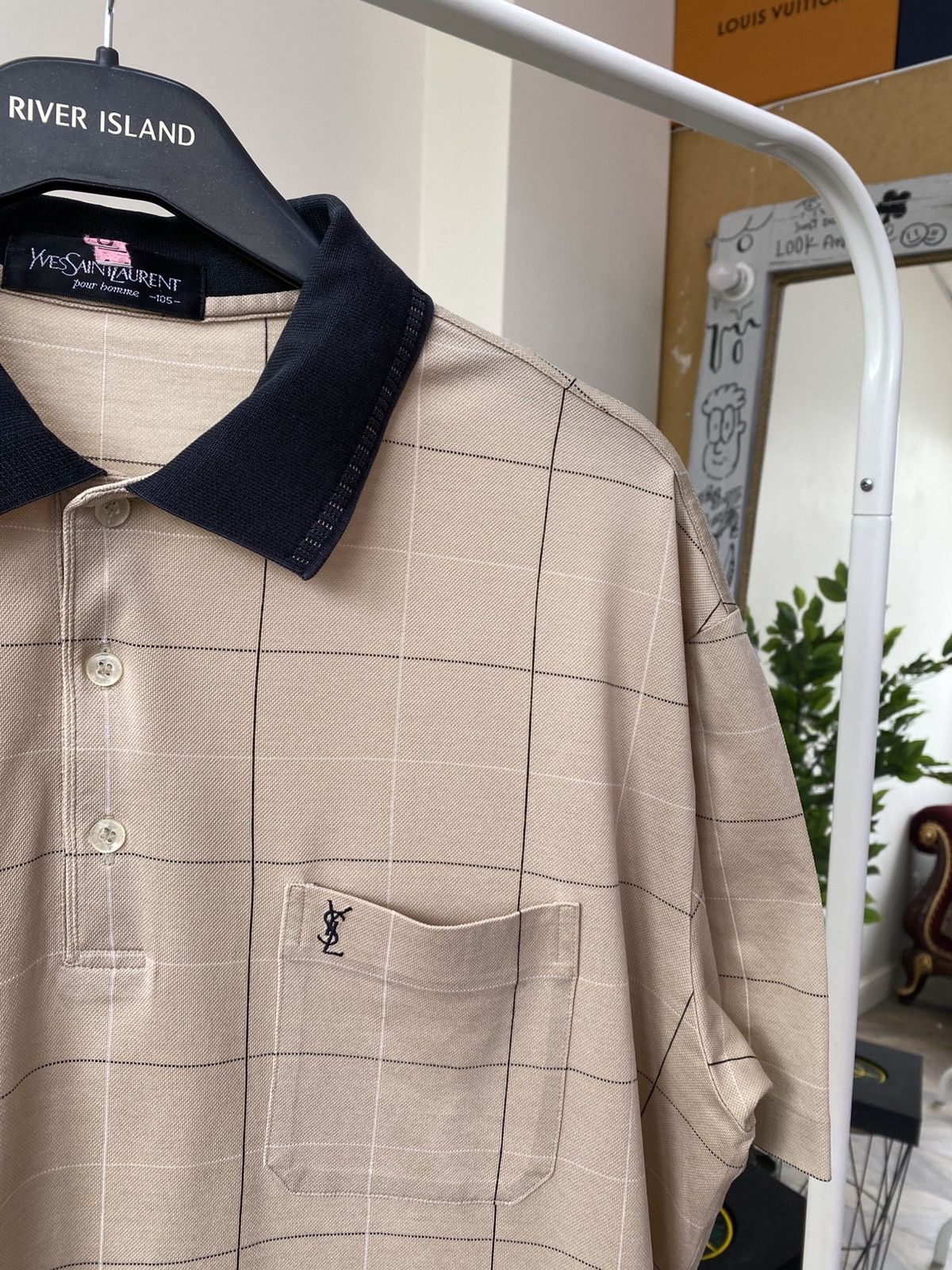 Designer × Vintage × Yves Saint Laurent Vintage YSL Yves Saint Laurent Luxury Polo T-shirt Size US L / EU 52-54 / 3 - 6 Thumbnail