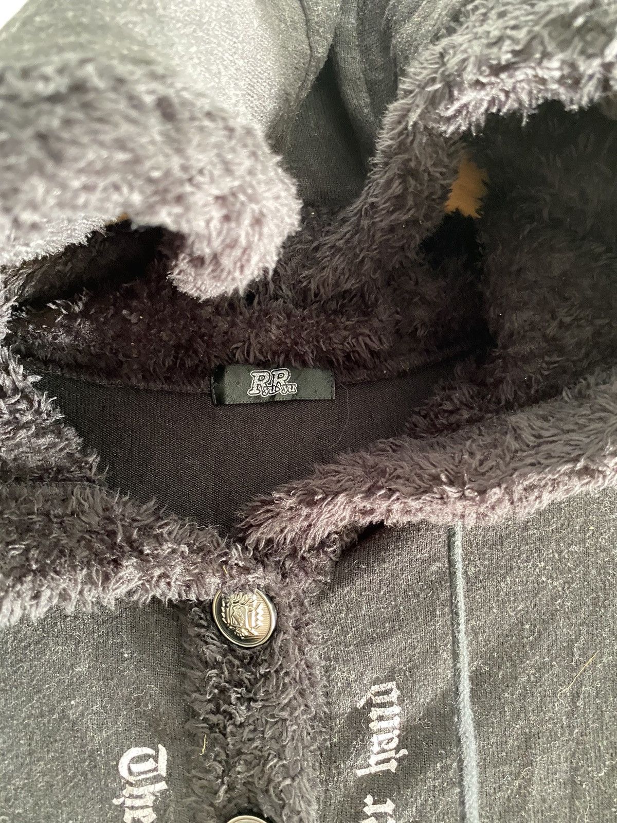 14th Addiction × If Six Was Nine × Yasuyuki Ishii Vintage Ryu ryu skull faux fur hoodie Size US M / EU 48-50 / 2 - 6 Thumbnail
