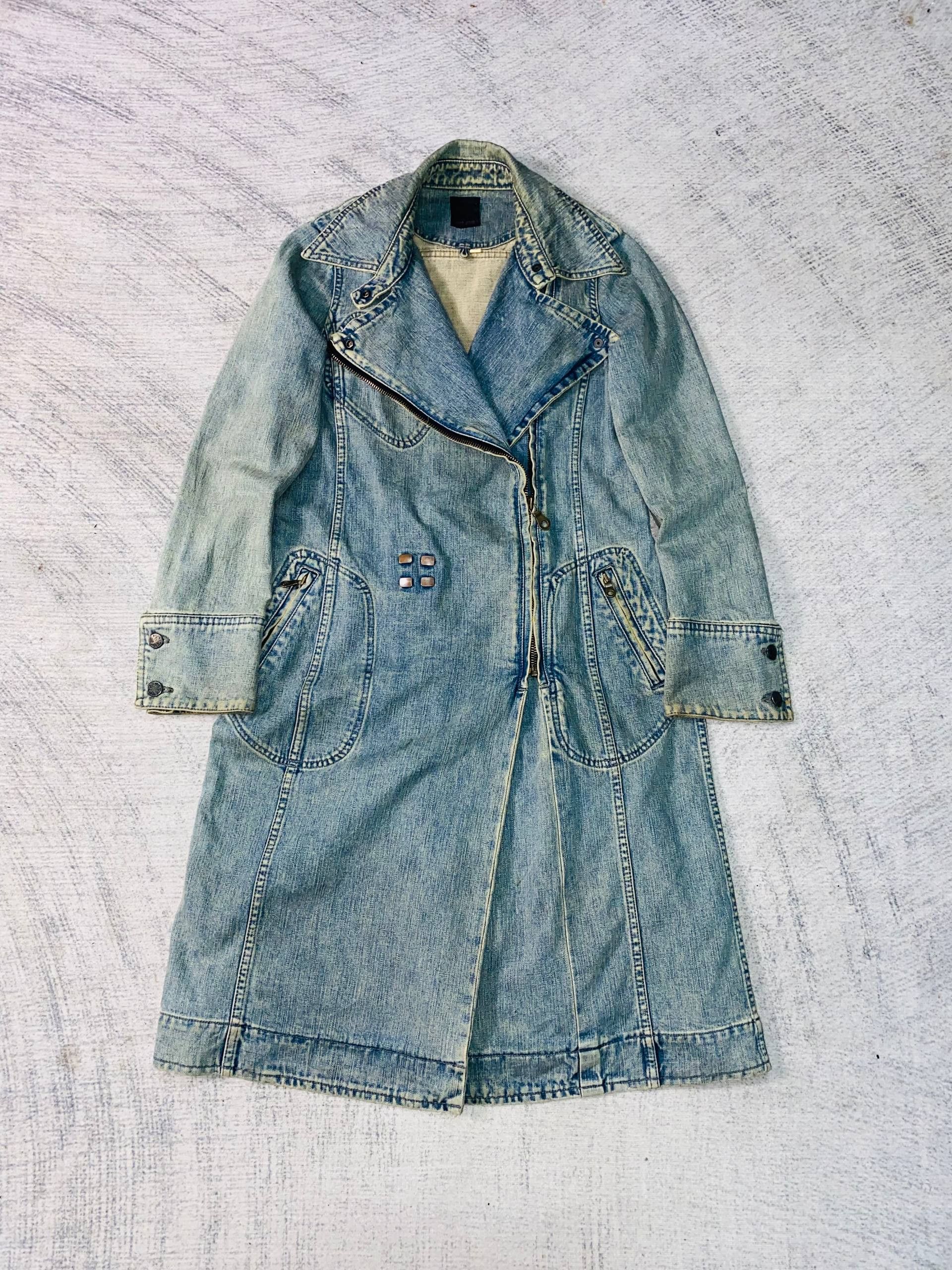 Roen Roen Rugged Denim Long Jacket Size S / US 4 / IT 40 - 1 Thumbnail