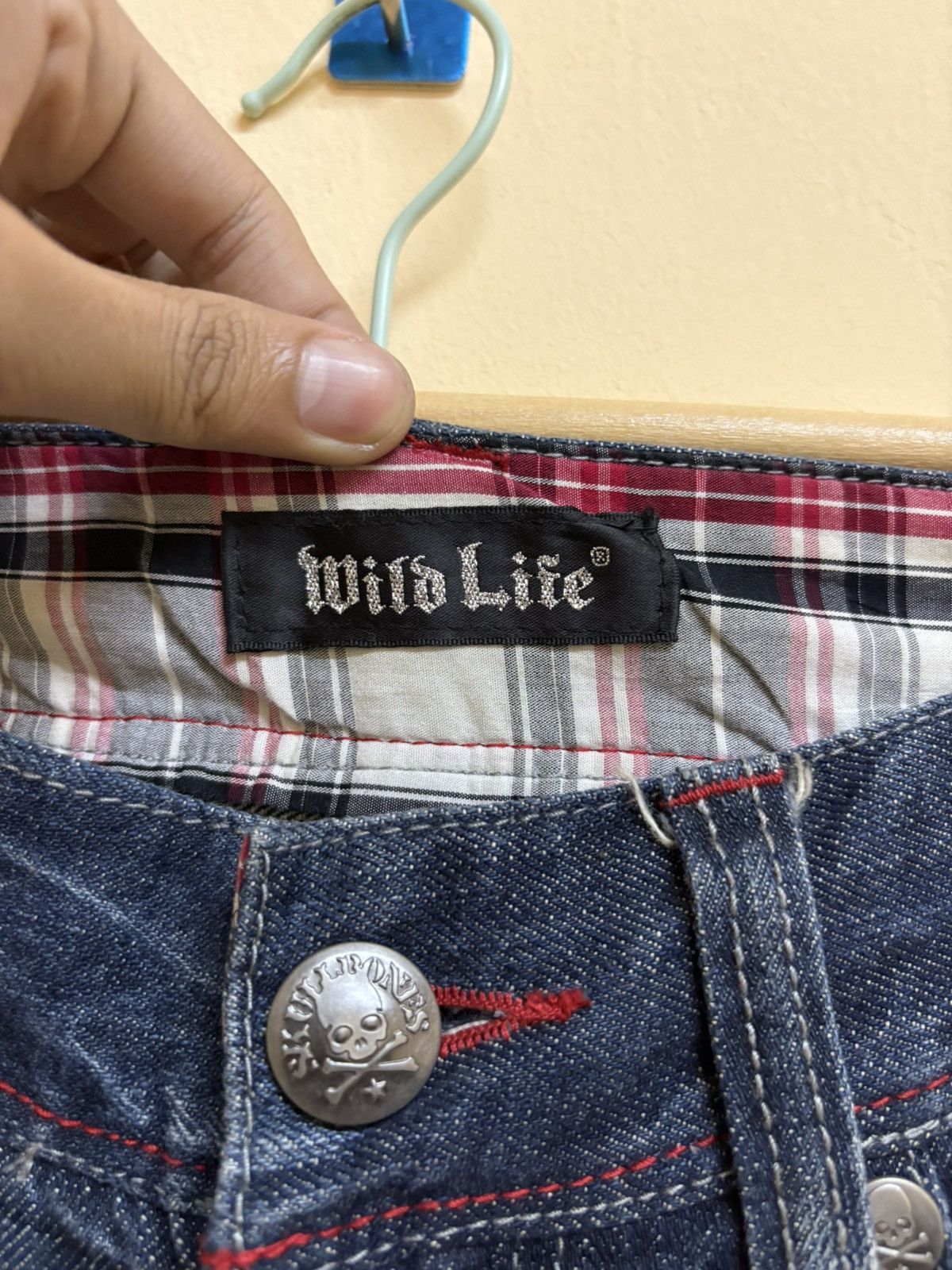 If Six Was Nine × Japanese Brand Vintage Y2k Wild Life Poem Wording Flared Jeans Size US 32 / EU 48 - 17 Thumbnail