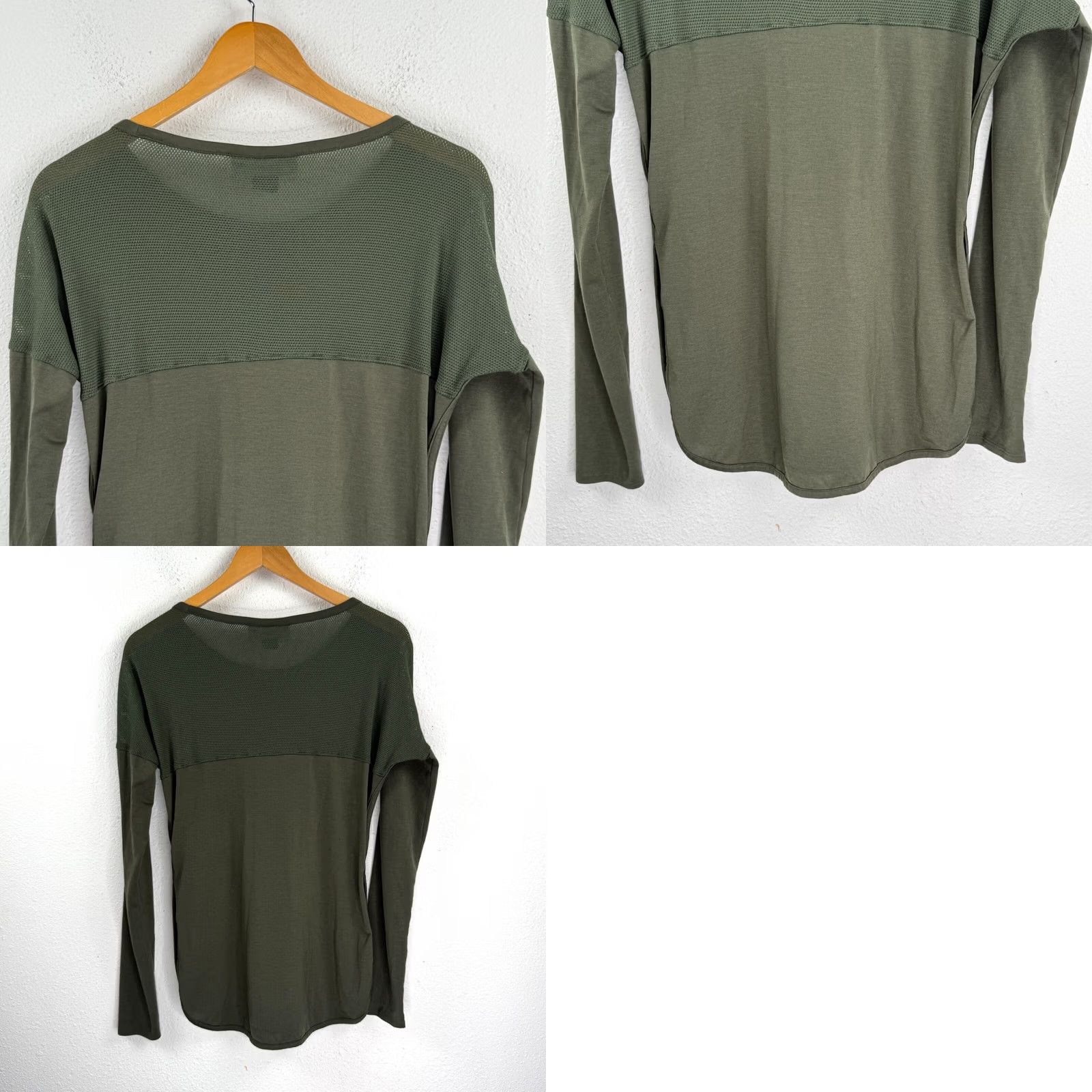 ExOfficio VINTAGE ExOfficio Womens Long Sleeve Shirt XS Round Neck Green Slits Shirt Womens XS Green Slit Size XS / US 0-2 / IT 36-38 - 9 Thumbnail